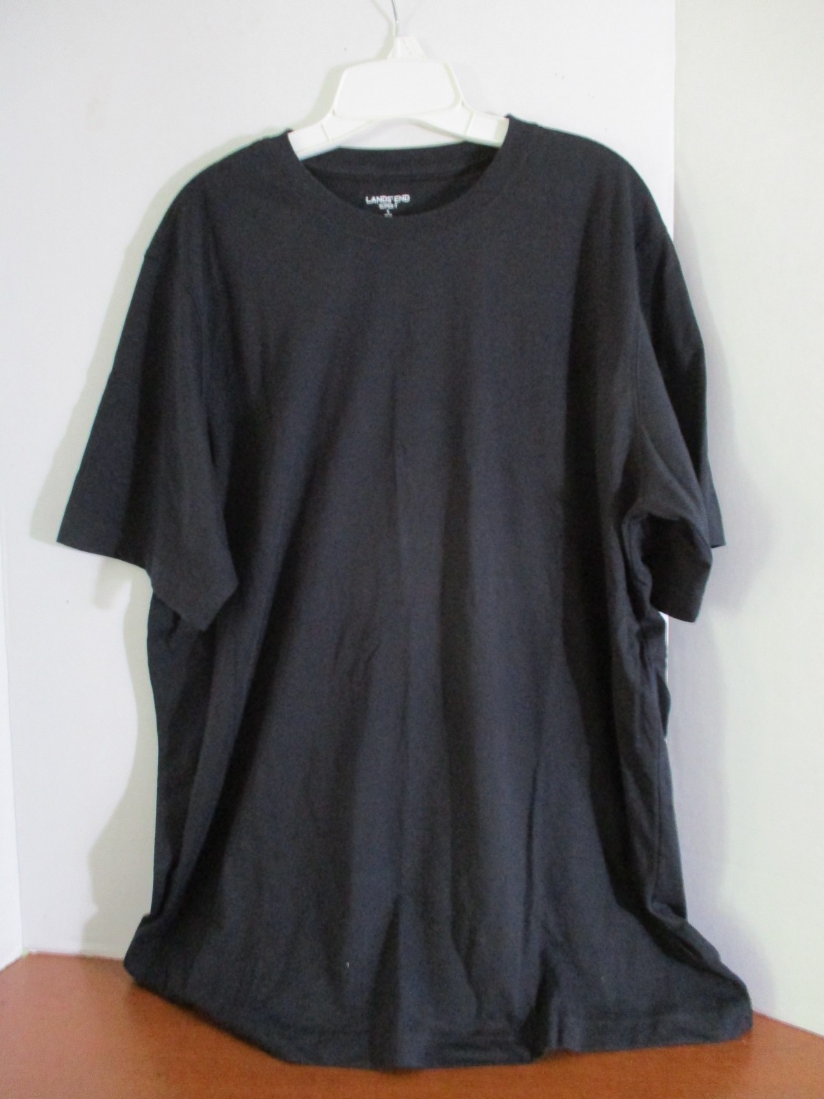 LAND’S END Black SUPER-T T Shirt~ Men’s Large~ NWOT