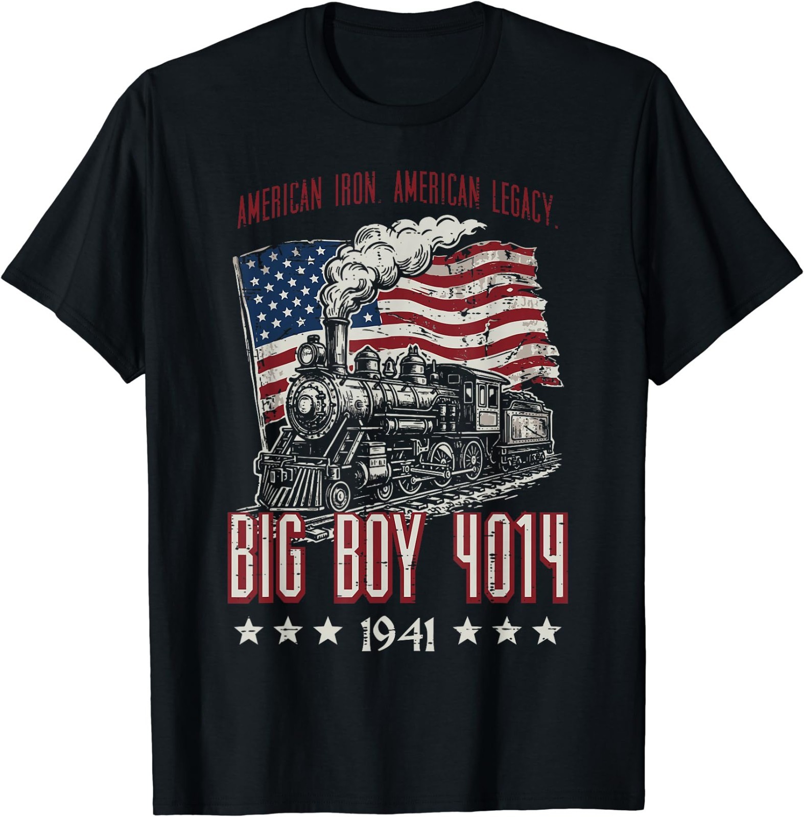 Big Boy 4014 American Steam Train Vintage Men Women T-Shirt