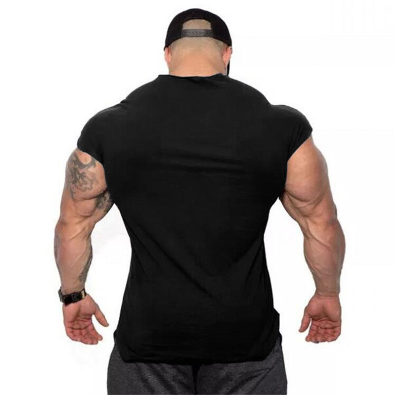 Men Gym Singlets Tank Tops Stringer Bodybuilding Fitness Vests Sports Clothes