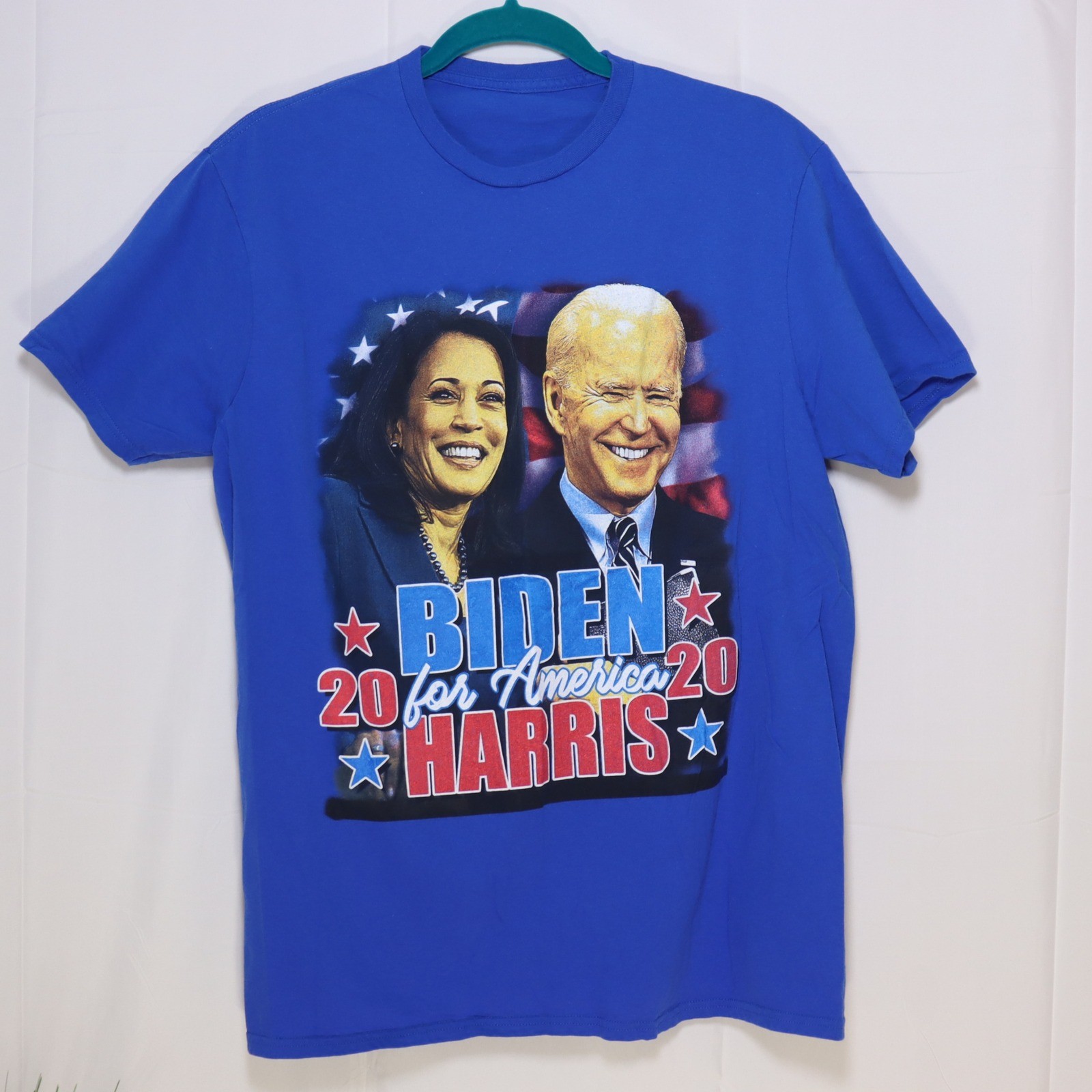 Unbranded Biden Harris T Shirt Mens Large Blue Excellent 2020 Campaign Graphic