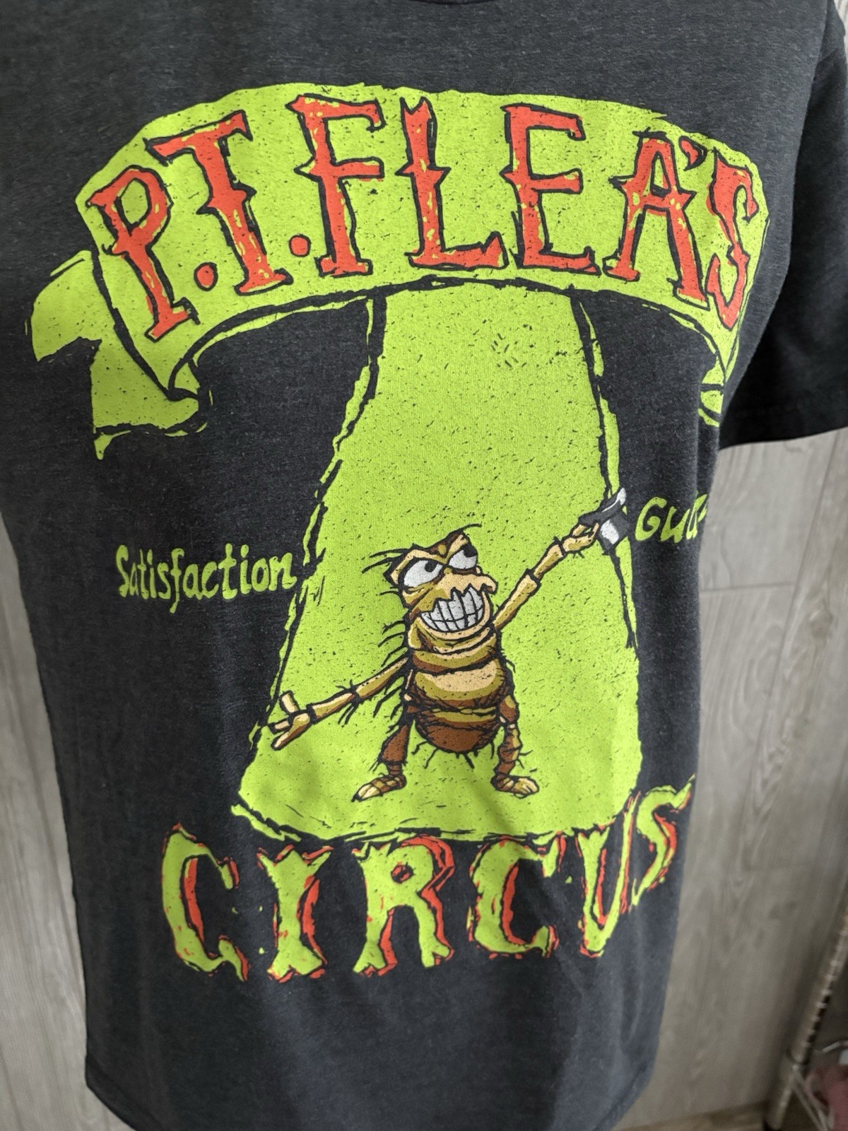 Disney Pixar Unisex Size M Gray Bugs Life Cotton T-shirt