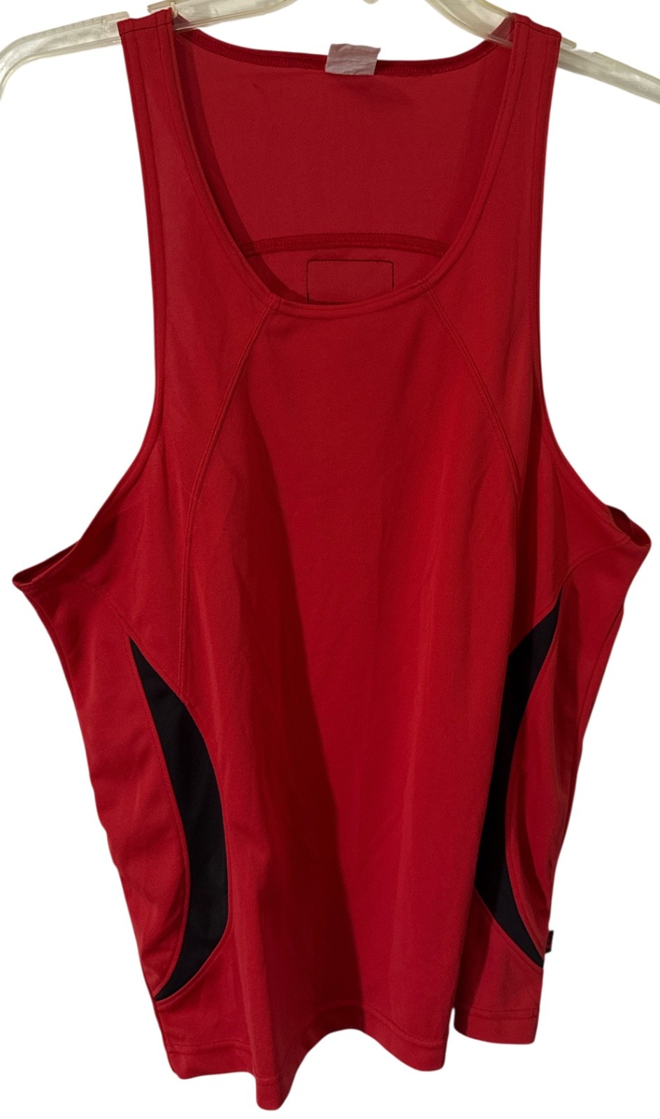 JACK ADAMS AIR TANK TOP RED/BLACK XL EUC