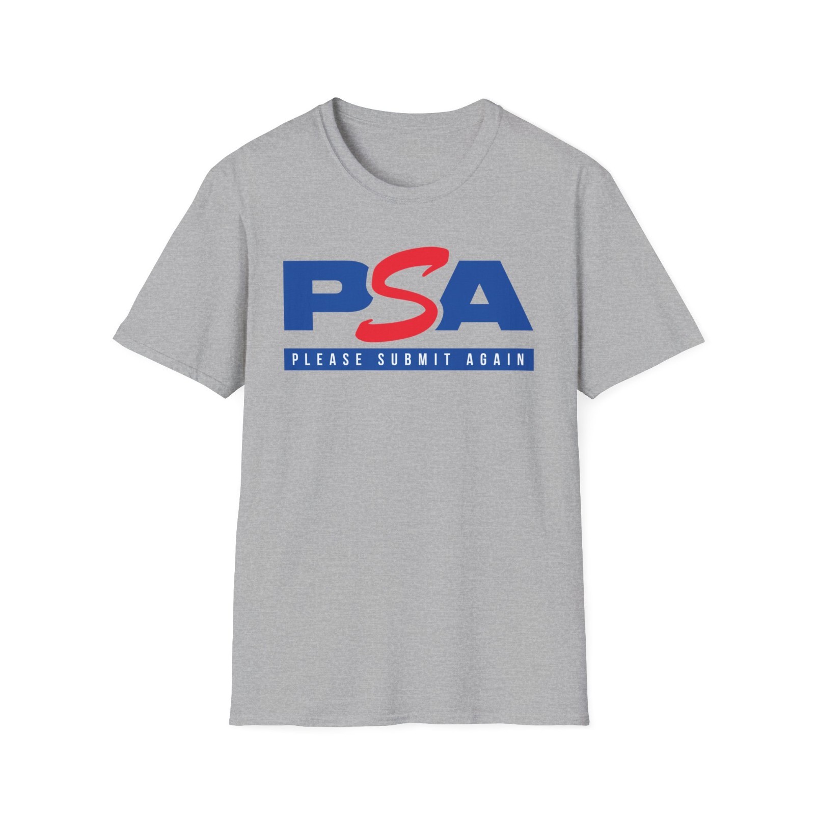 PSA Please Submit Again T Shirt | Funny Sports Card Collector Parody Hobby Tee