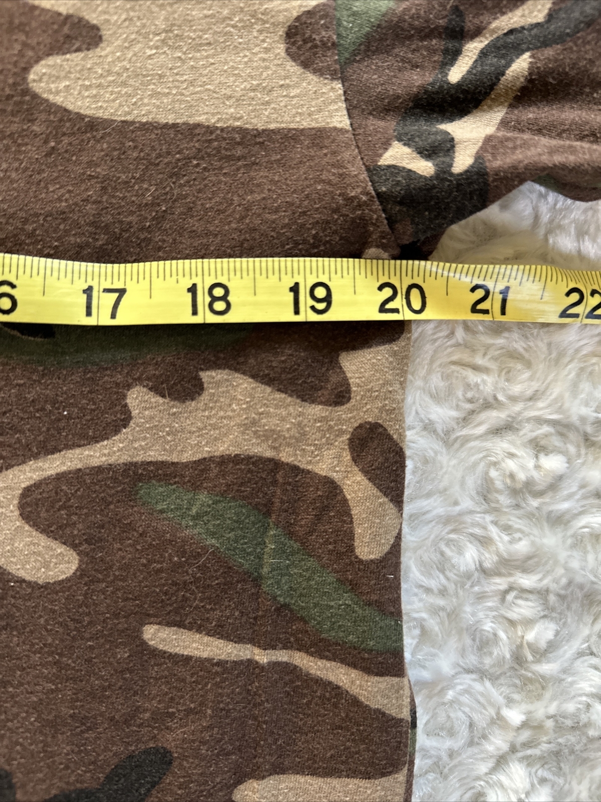 Vintage Woodland L 42-44 Camo 50/50 T-Shirt 1980s Single-Stitch Pocket Tee USA