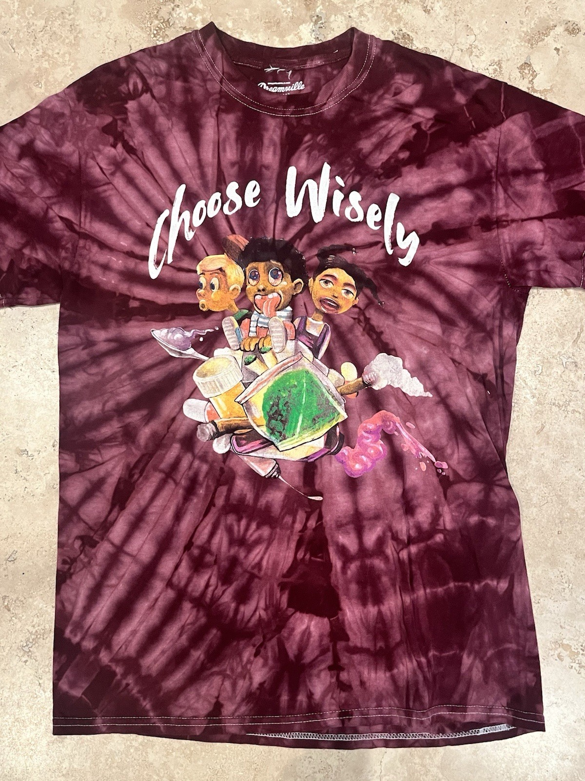 Dreamville & J.Cole ‘Choose Wisely’ Tie-Dye Medium Official Concert Tour Merch