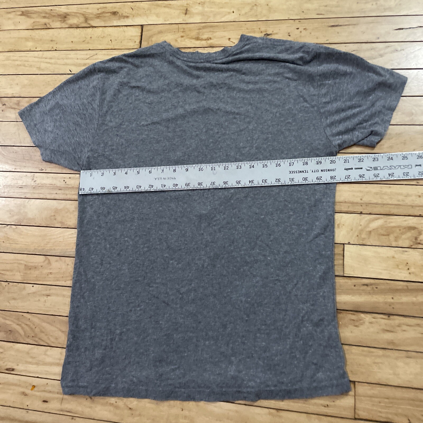 Geometric Art House Shirt Men L Stretch Graphic Tee Gray Casual Short Sleeve