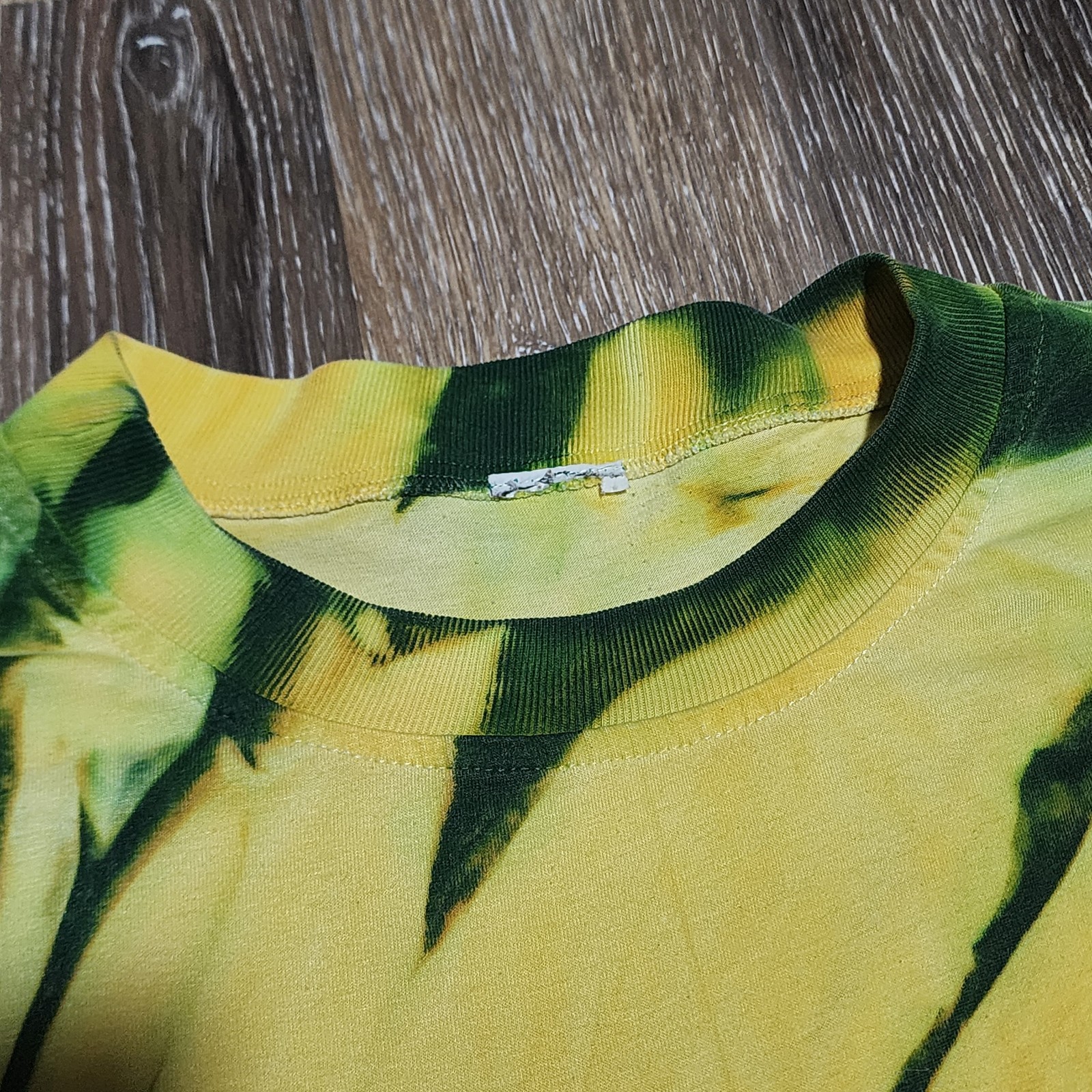 Vintage 90s Puerto Vallarta Mexico Tropical Water Tie Dye All Over Print Shirt L