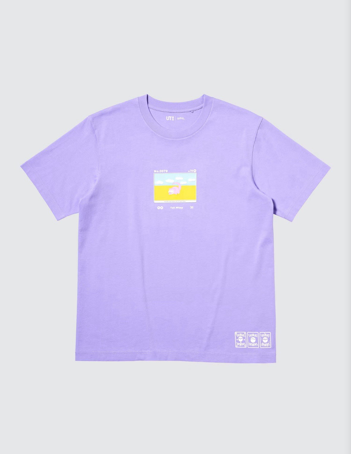 Uniqlo Pokemon T Shirt Slow poke Purple Japanese Japan card Slowpoke M Medium