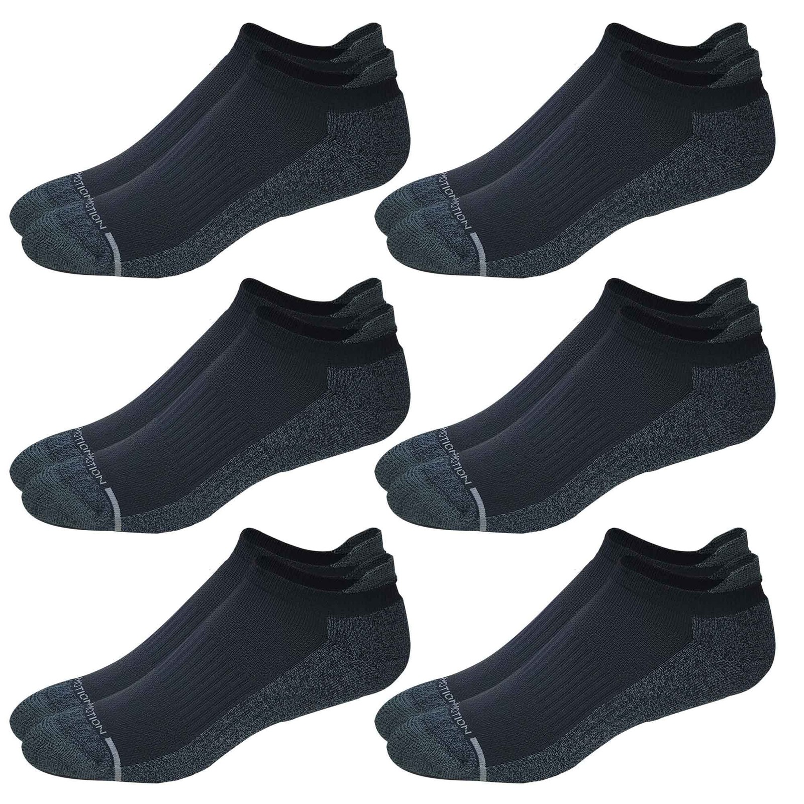 Dr. Motion 6 Pairs pack Mens Low Cut Cushioned Breathable Compression Ankle S…
