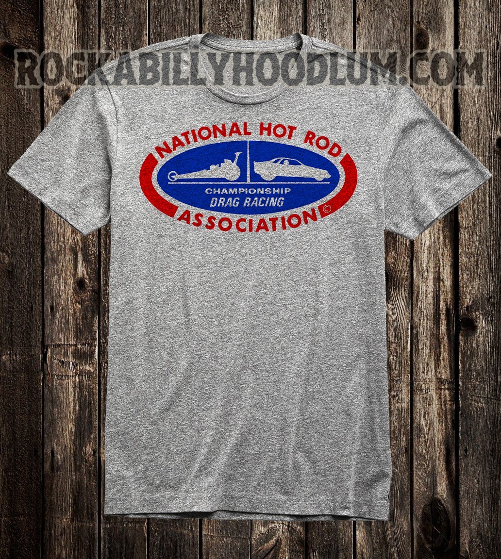 Retro Hot Rod Tee T Shirt Drag Race Racing Speed Shop NHRA Championship