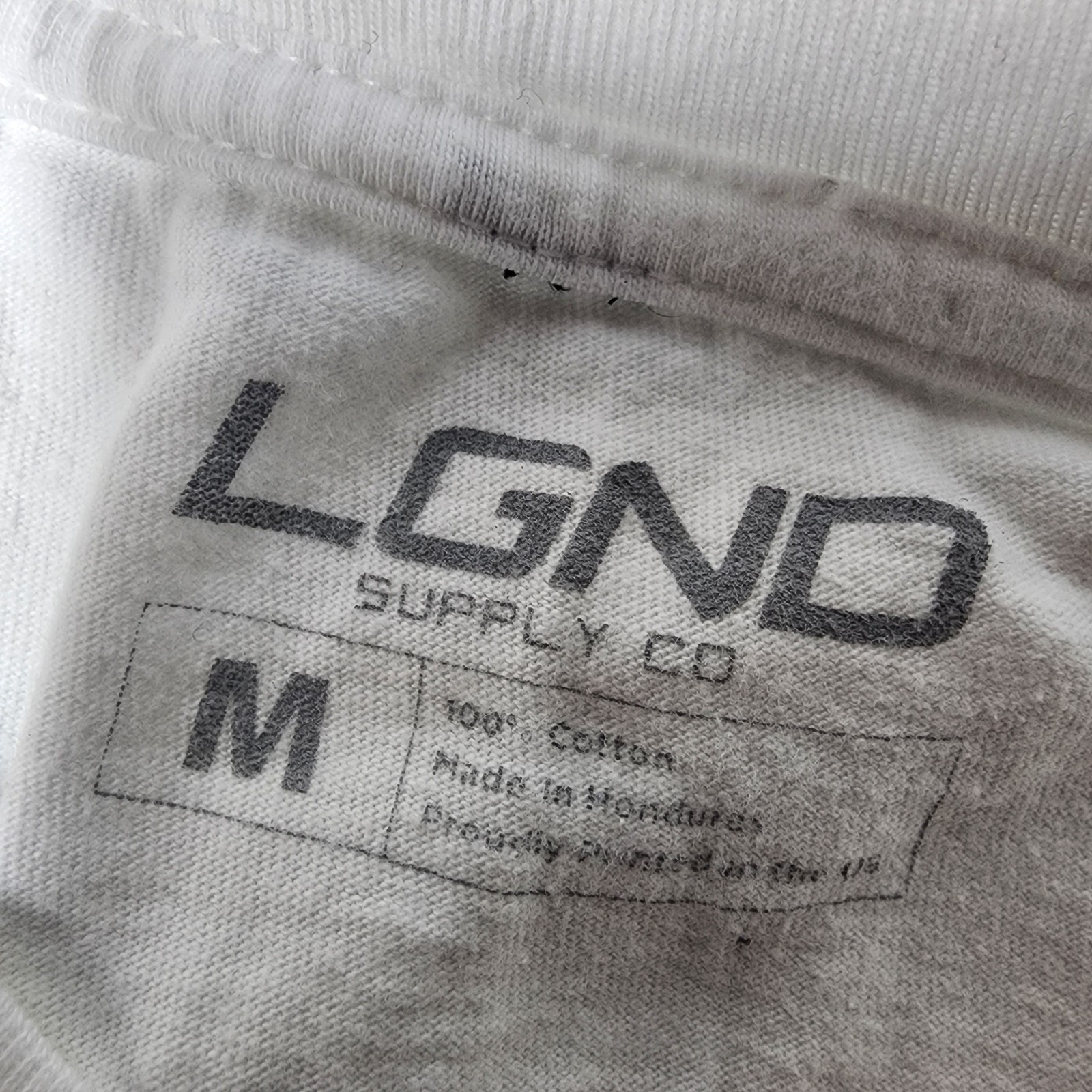 LGND Supply Co Graphic T Shirt Mens Medium White Streetwear Car SUV Print
