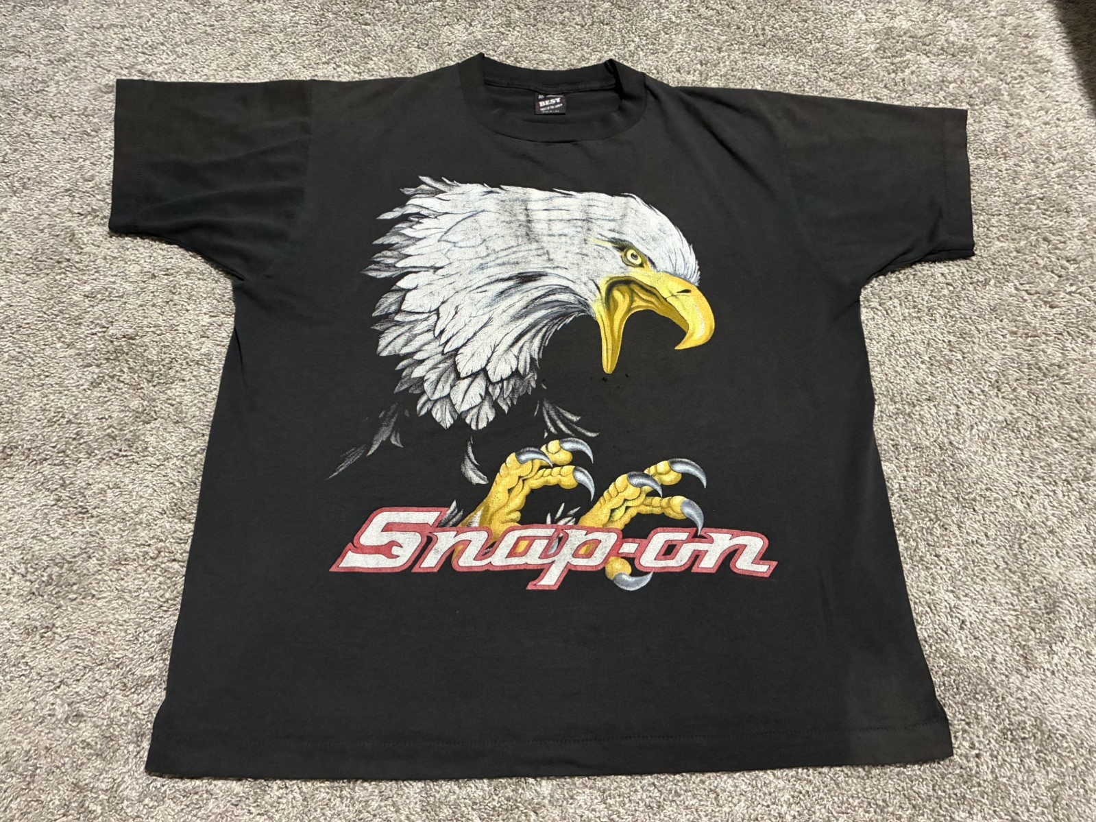 Vintage Authentic Snap-on Tools Eagle Shirt 1990s USA XL Single Stitch Best