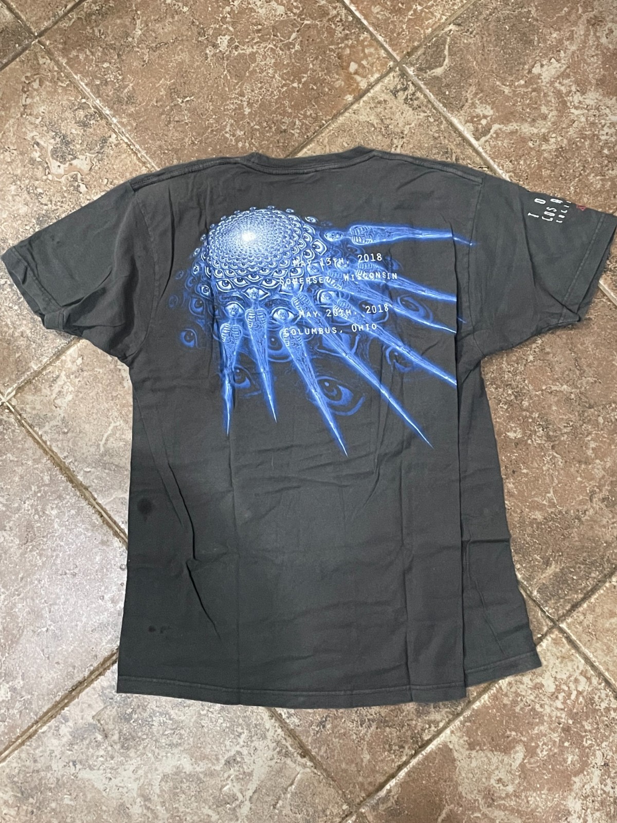 TOOL Band T-Shirt Spectre Spikes Los Angeles California 2-Sided 2018 Concert L