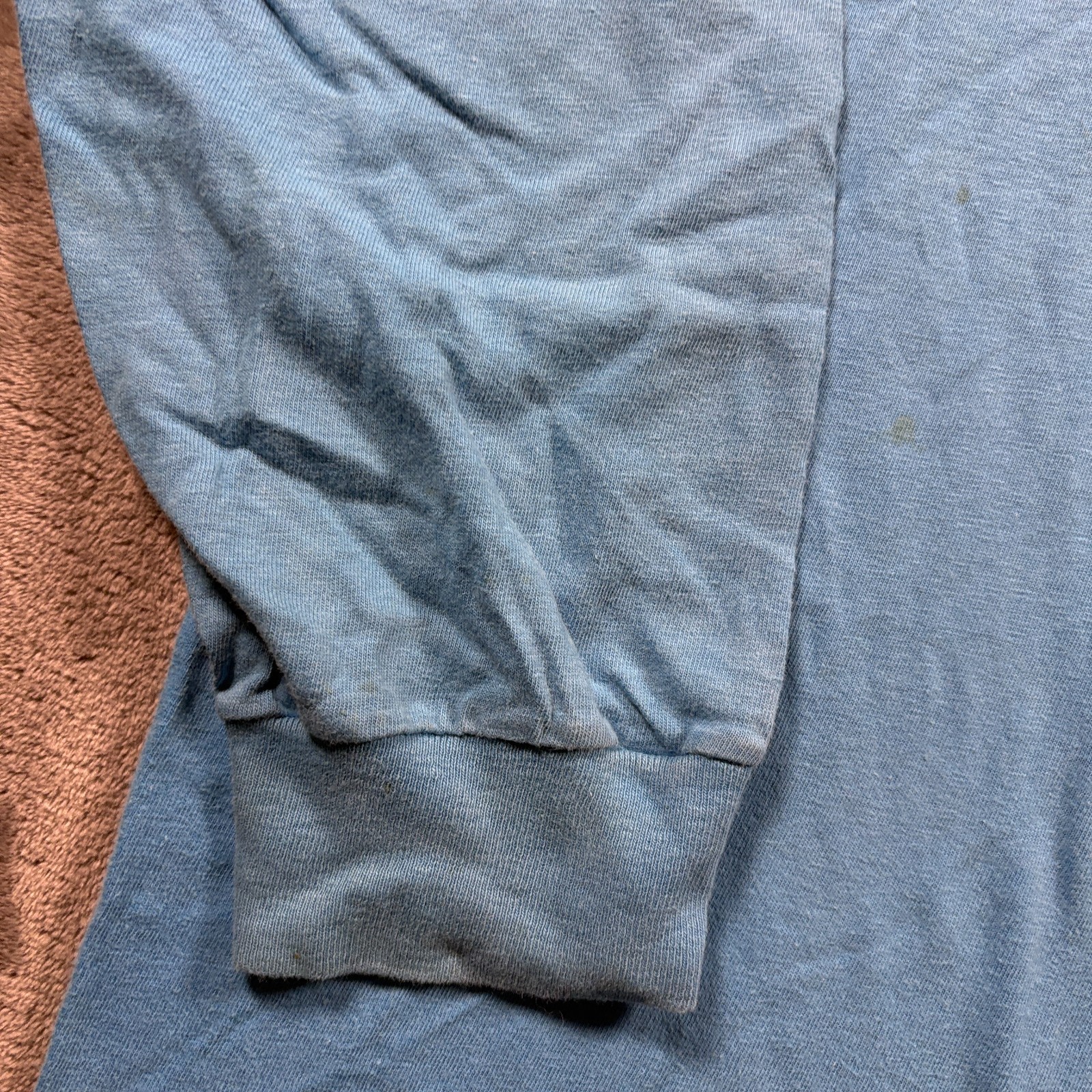 Vintage 1983 Ocean Pacific Op Surf Shirt Mens XL Blue Logo Long Sleeve Pullover
