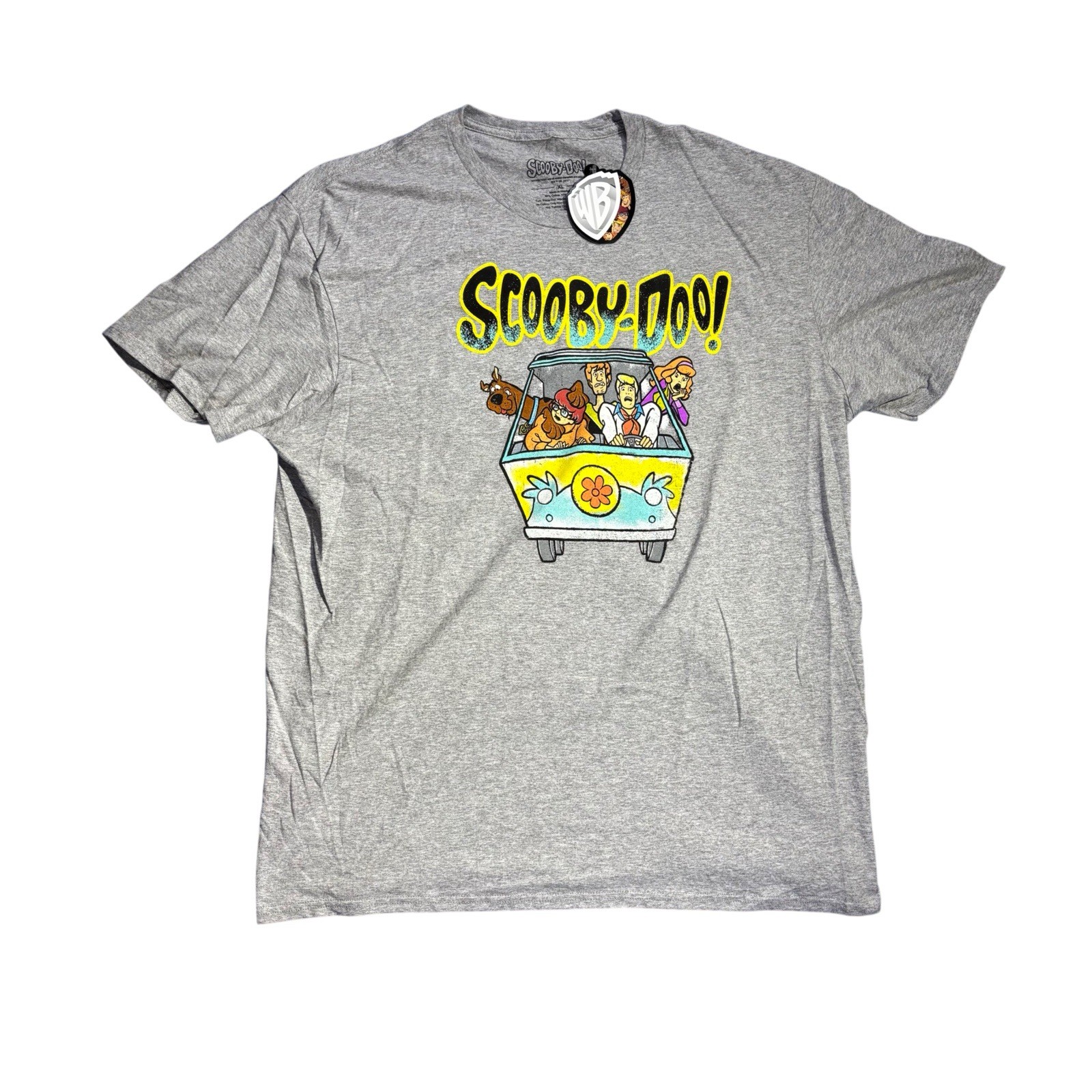 Scooby-Doo Mystery Machine Inc Hanna Barbera Gray Size XL Short Sleeve T-Shirt