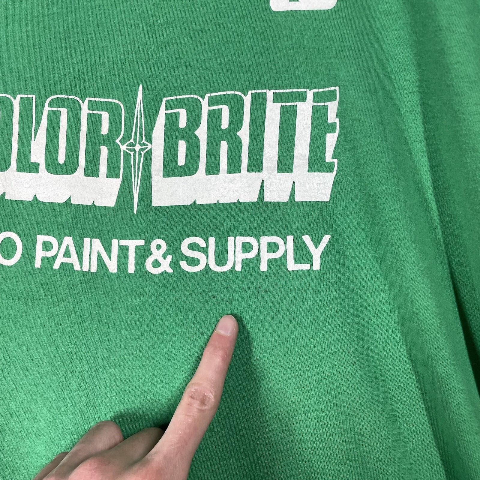 VINTAGE Color Brite Auto Parts Paint & Supply T Shirt Size XL 80s 90s PPG