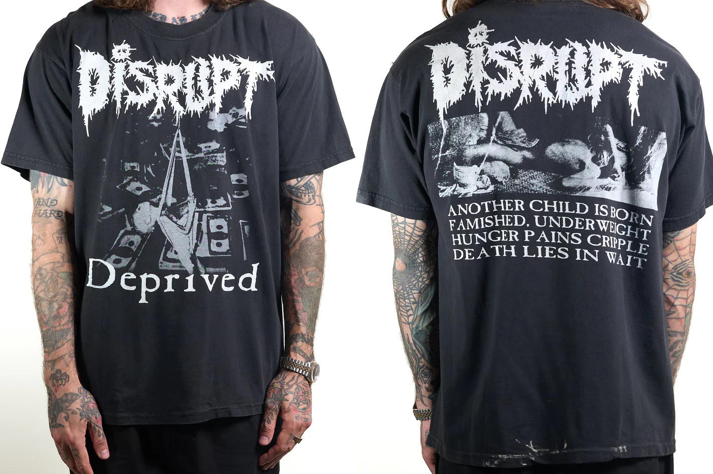 Vintage 90’s Disrupt Deprived Unisex Classic Reprint T-shirt All sizes L132