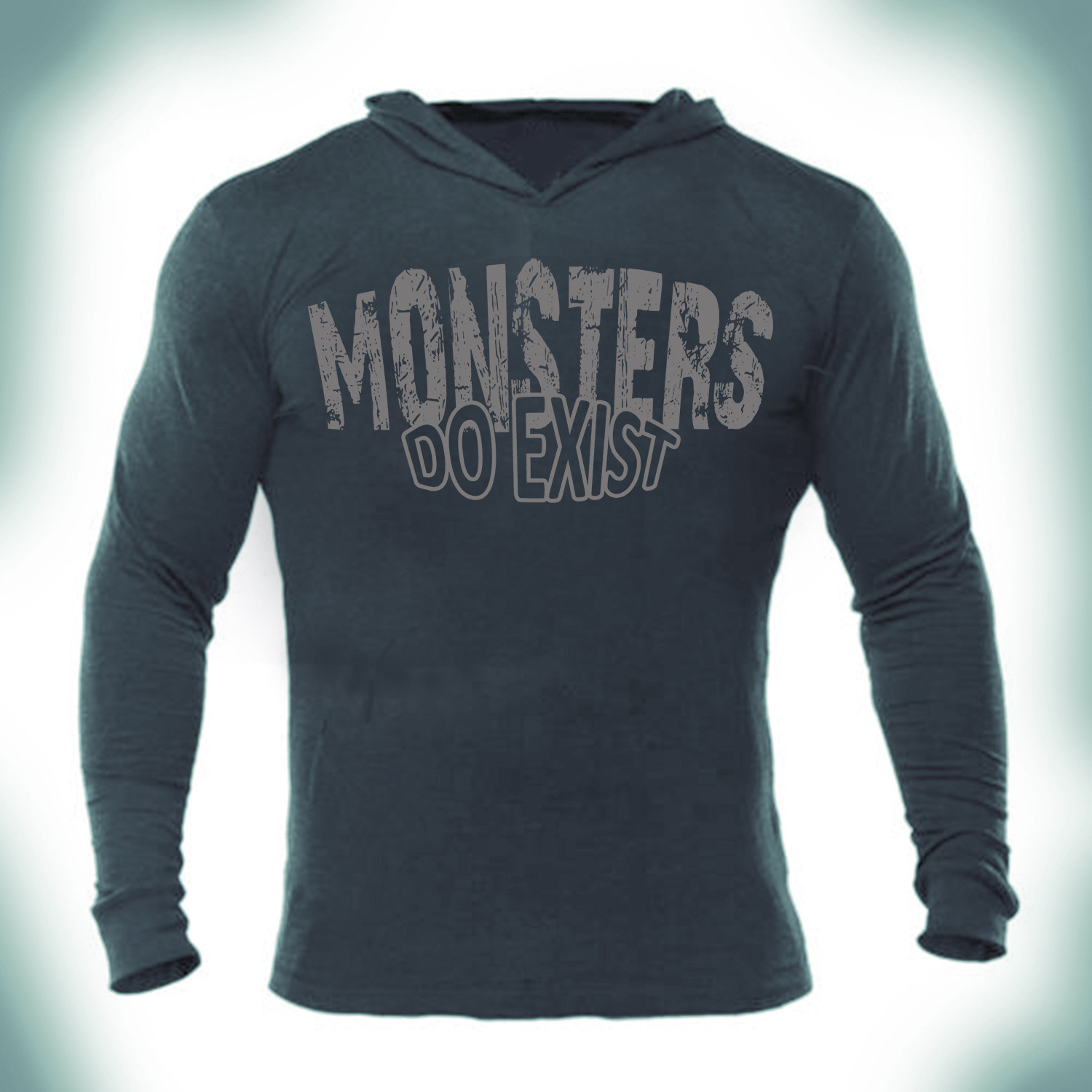 Iron Gods Monsters Do Exist Muscle Hoodie Gym Weightlifting Pullover Workout