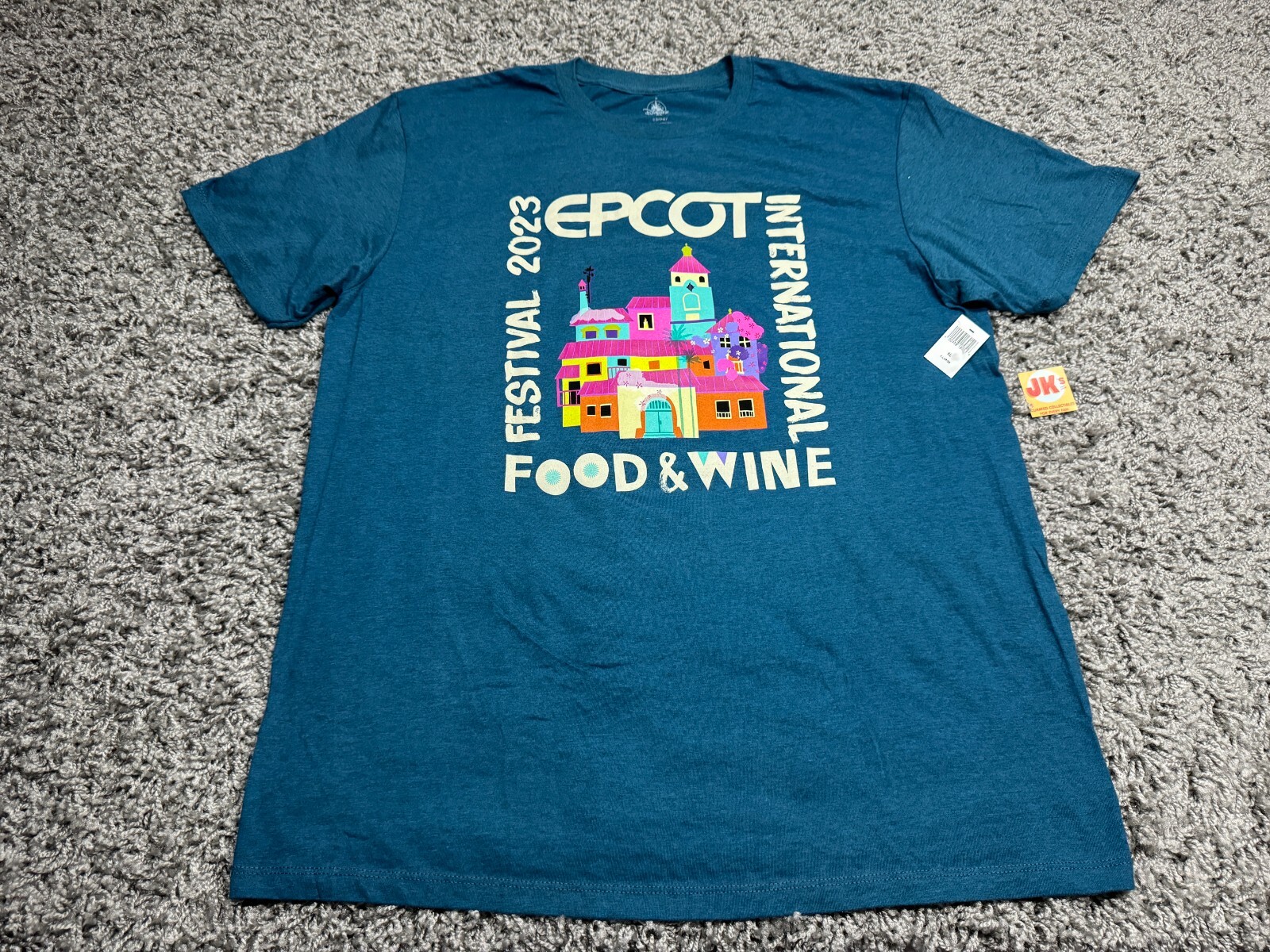 NEW Disney Parks Shirt Adult XL Blue Epcot Food And Wine Festival Encanto Casa