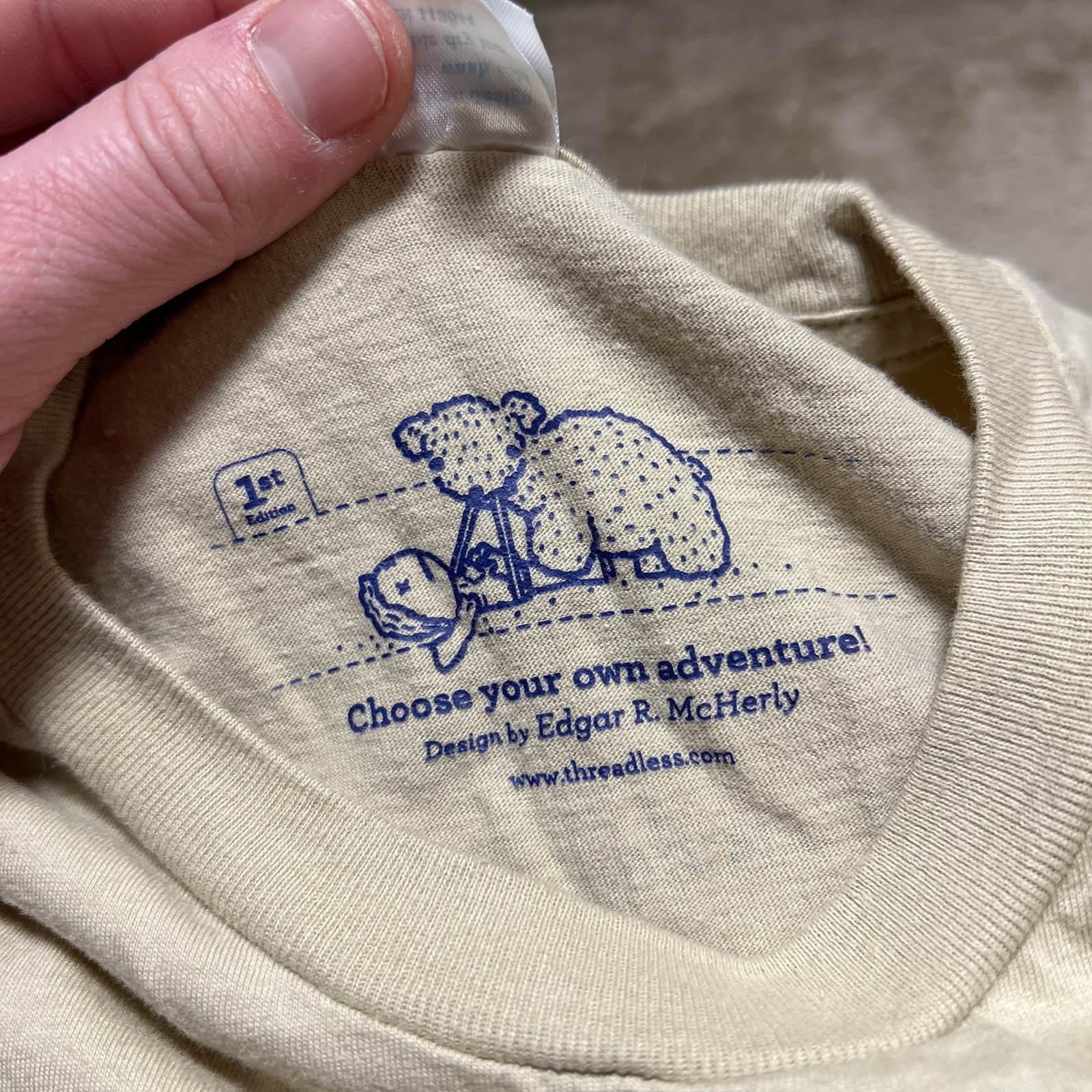 Threadless Artist Series Edgar R McHerly Choose Your Adventure Tee L 1st Edition