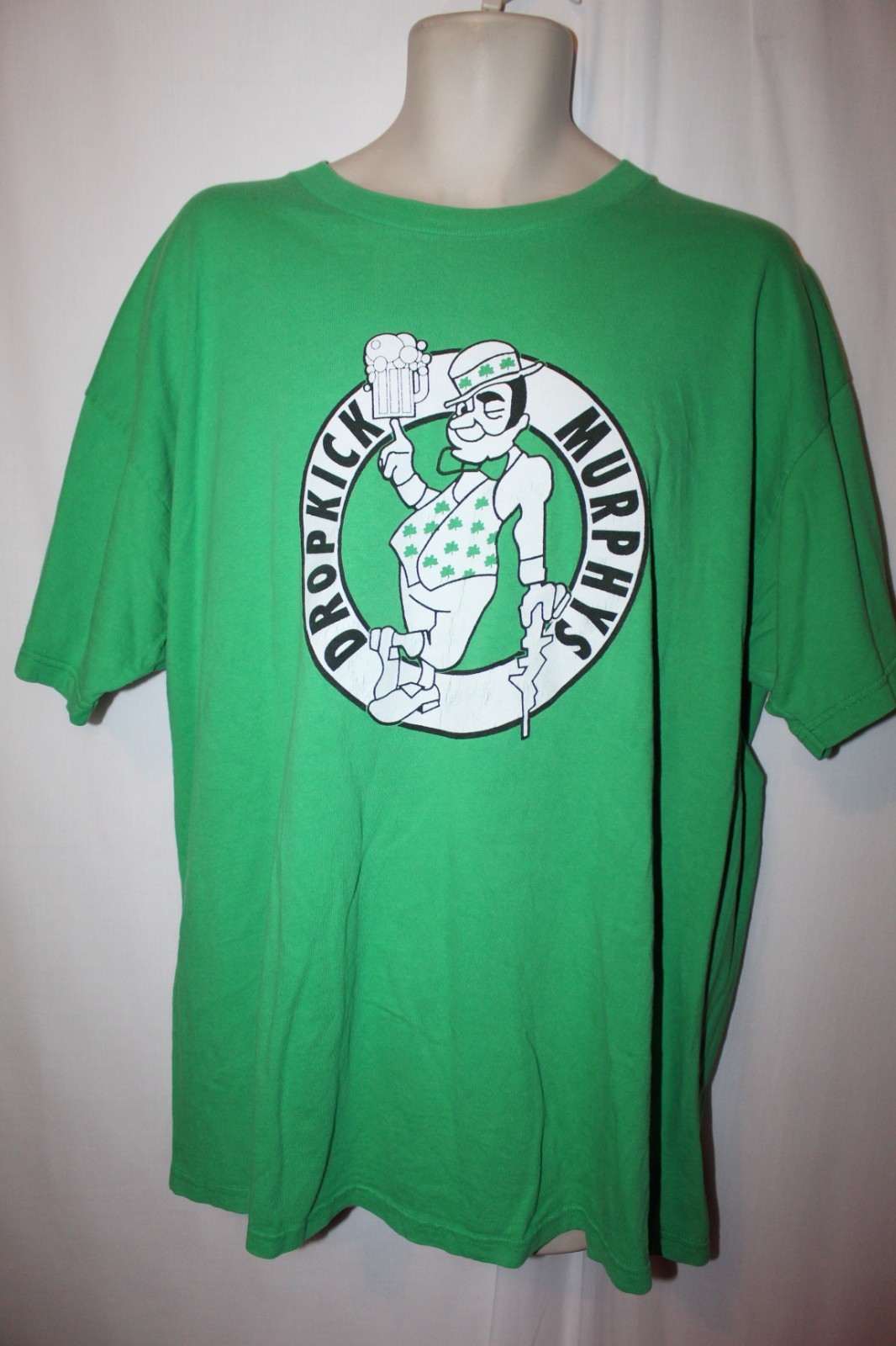 mens drop kick murphys boston celtics jersey t-shirt 2XL pre-owned green 33