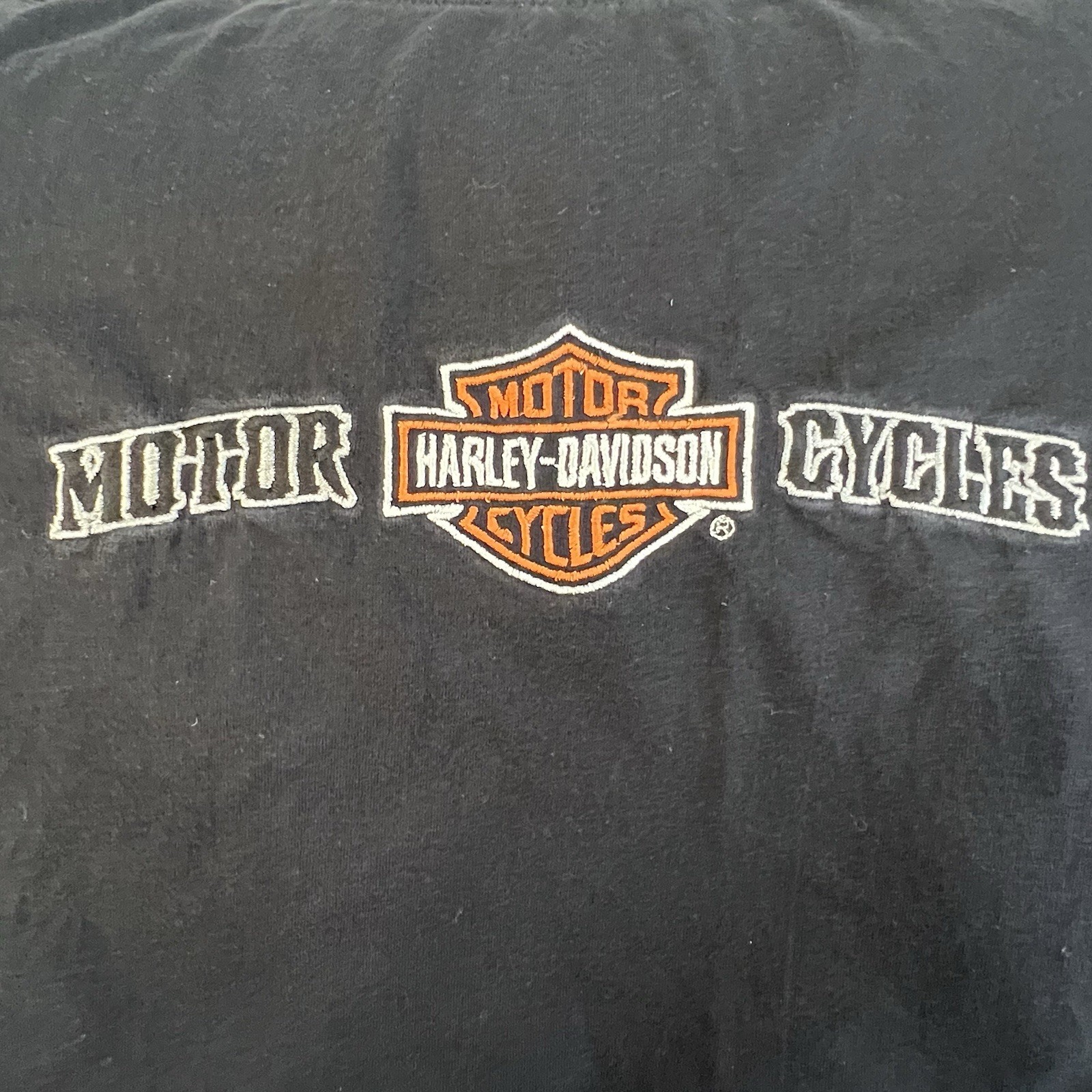 Harley-Davidson Men’s Medium Black Skull Graphic T-Shirt Embroidered Logo