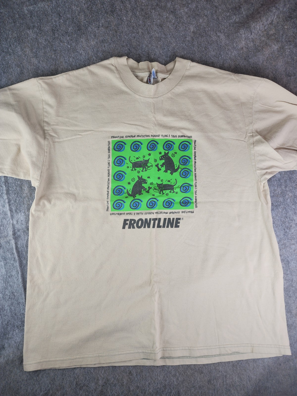 Vintage Y2K Frontline Flea & Tick T Shirt Size XL