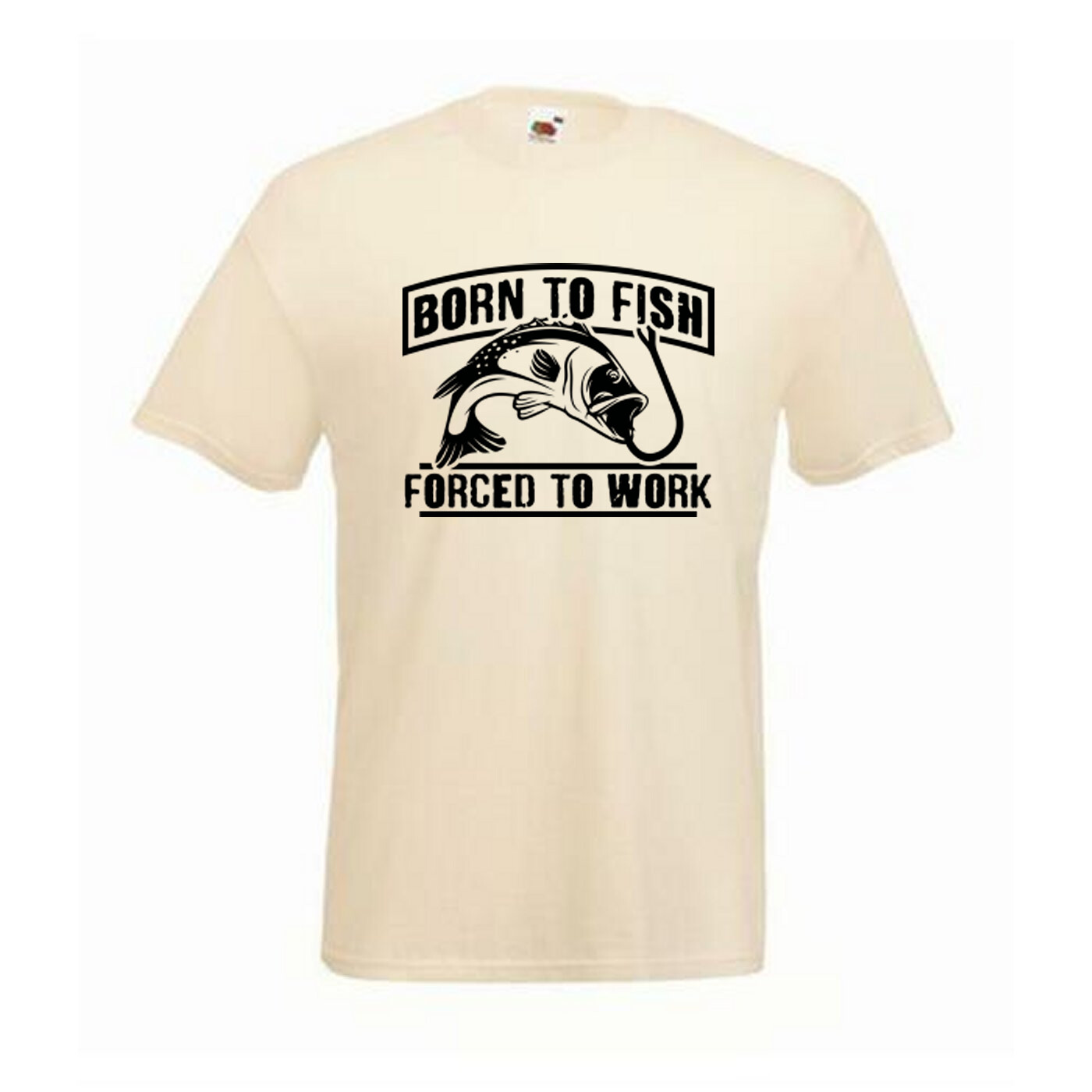 Fishing Forced To Work Fish Humour Novelty T Shirt Various Colours And Sizes