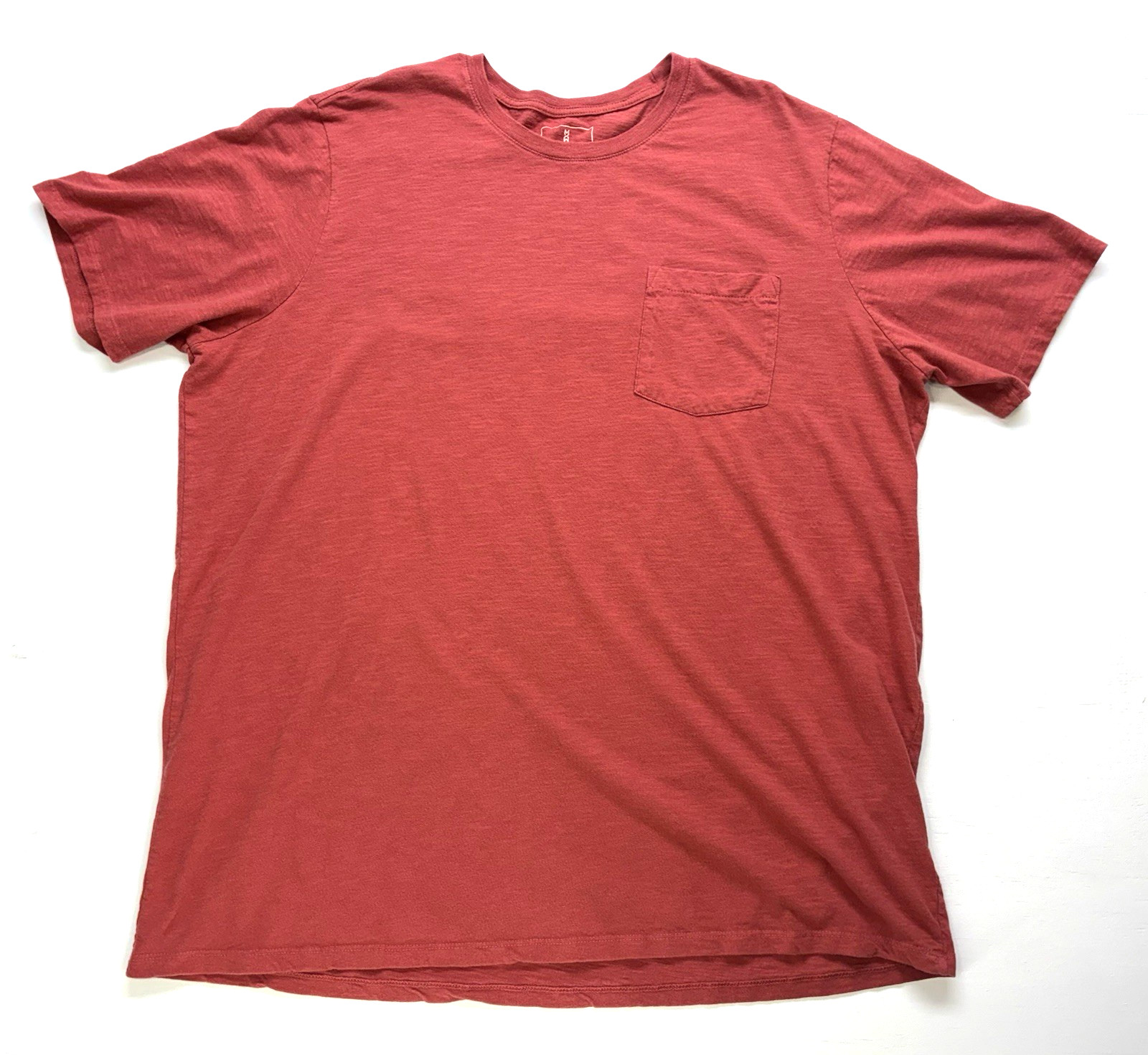 Mutual Weave Men’s 3XLT Crew Neck Orange Pocket T-Shirt Short Sleeve Pre-owned