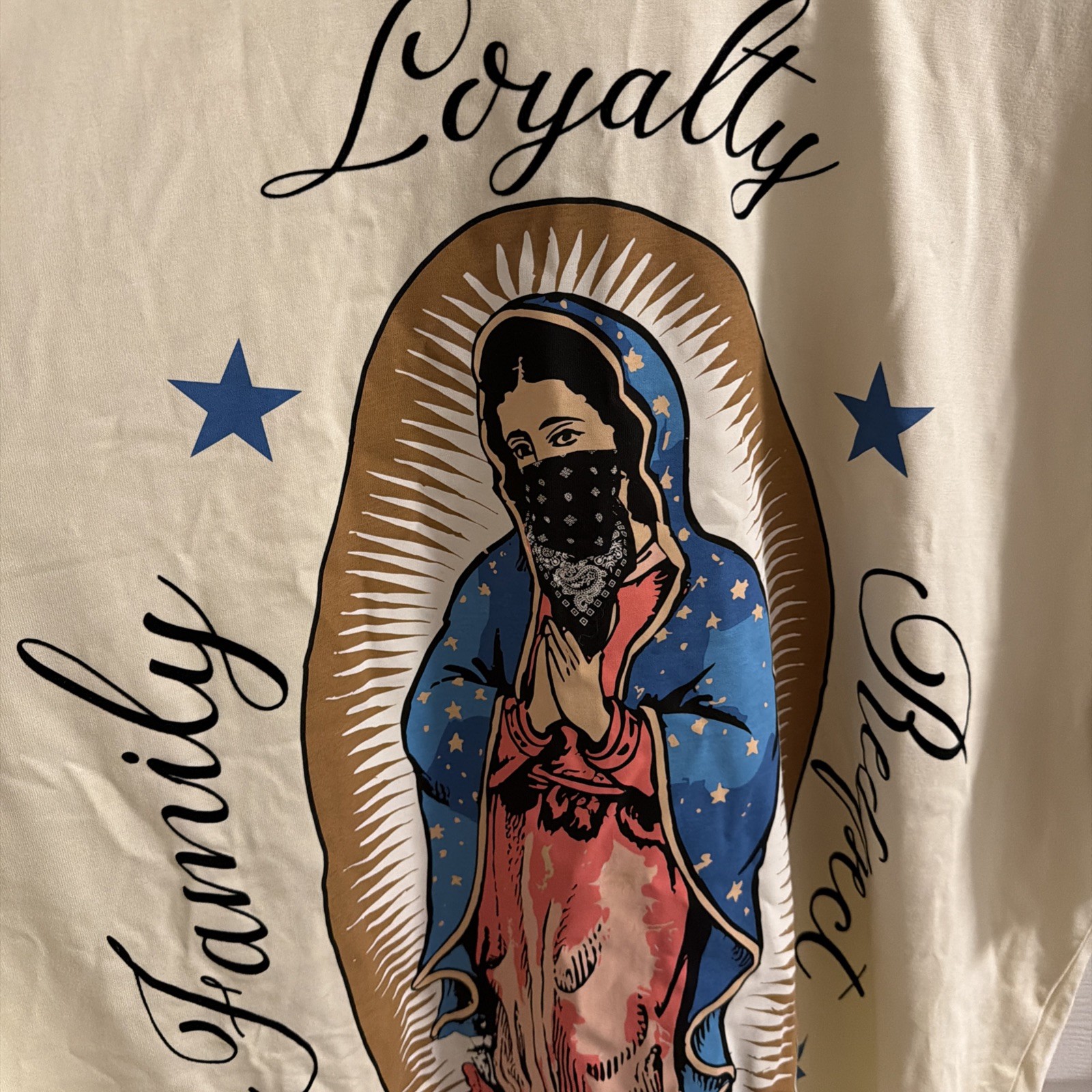 Crooks & Castles T-Shirt Men’s Sz XXL Family Loyalty Respect Virgin Mary Tee