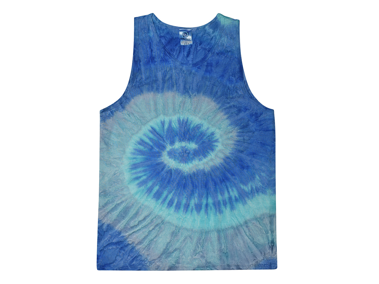 Multi-Color Tie Dye Tank Tops Sleeveless T-Shirts Adult Large 100% Cotton