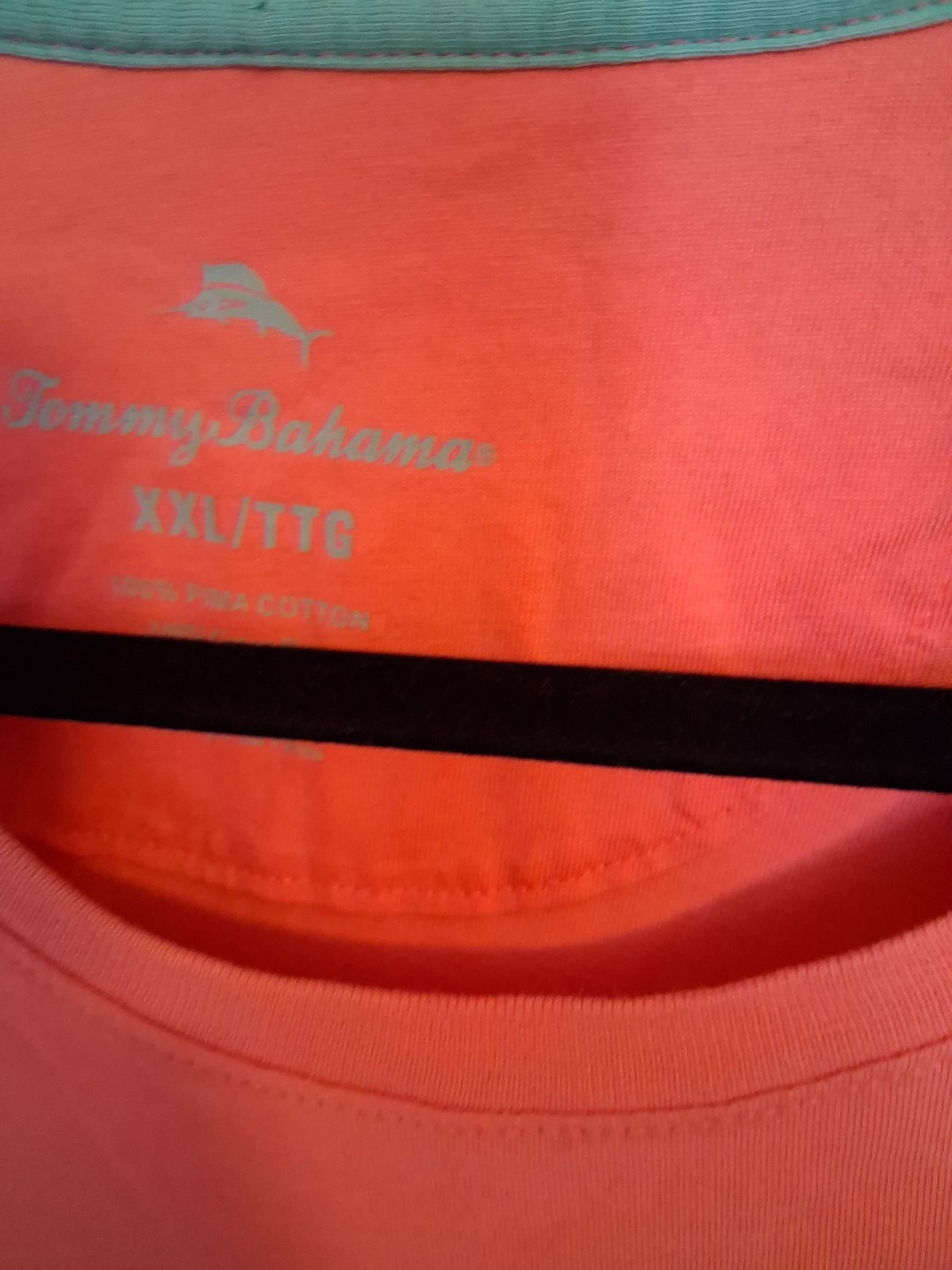 Tommy Bahama Men’s XXL Pink Short Sleeve Crew Neck Pocket Marlin Logo Tee