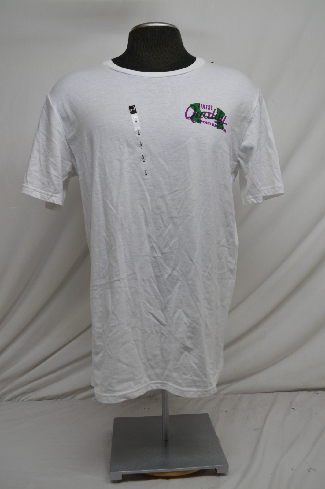 NEW Under Armour Men’s Large Vintage Type T-Shirt White Loose NWT