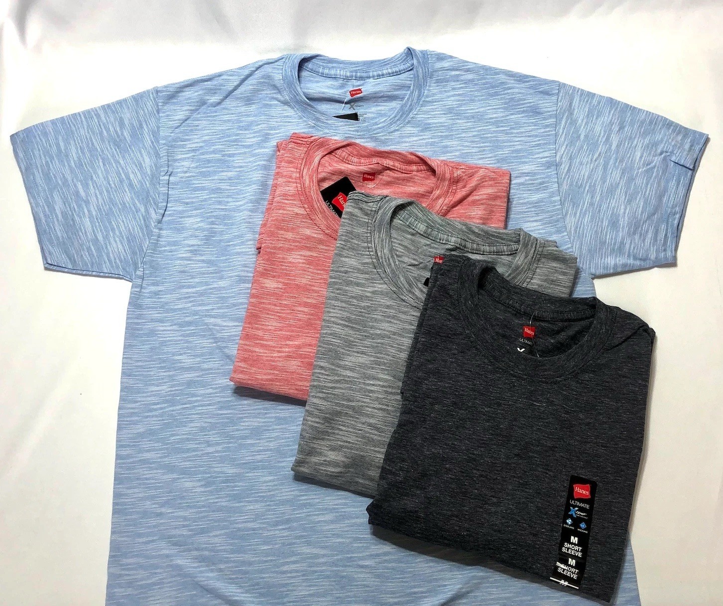 Hanes Ultimate X-Temp T-Shirts 2XL Ever Blue Green Heat New Sealed
