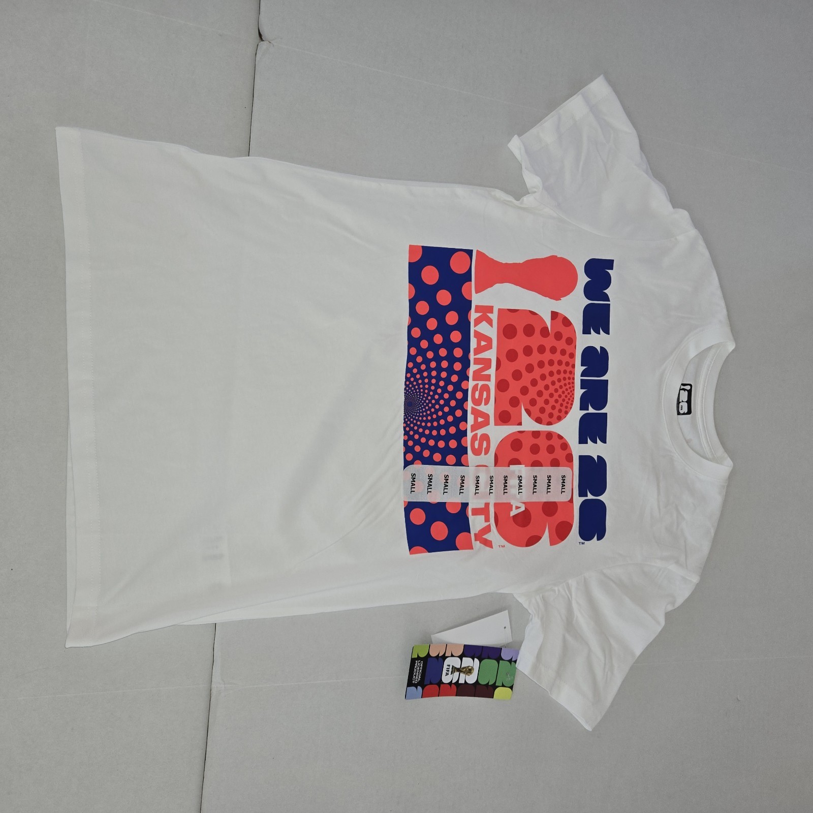 Fifa World Cup 2026 TShirt Sm Soccer Graphic USA Futbol Fan Nwt Flaw See Pics