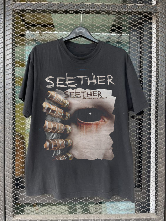 Seether Karma and Effect T shirt Full Size S-5XL