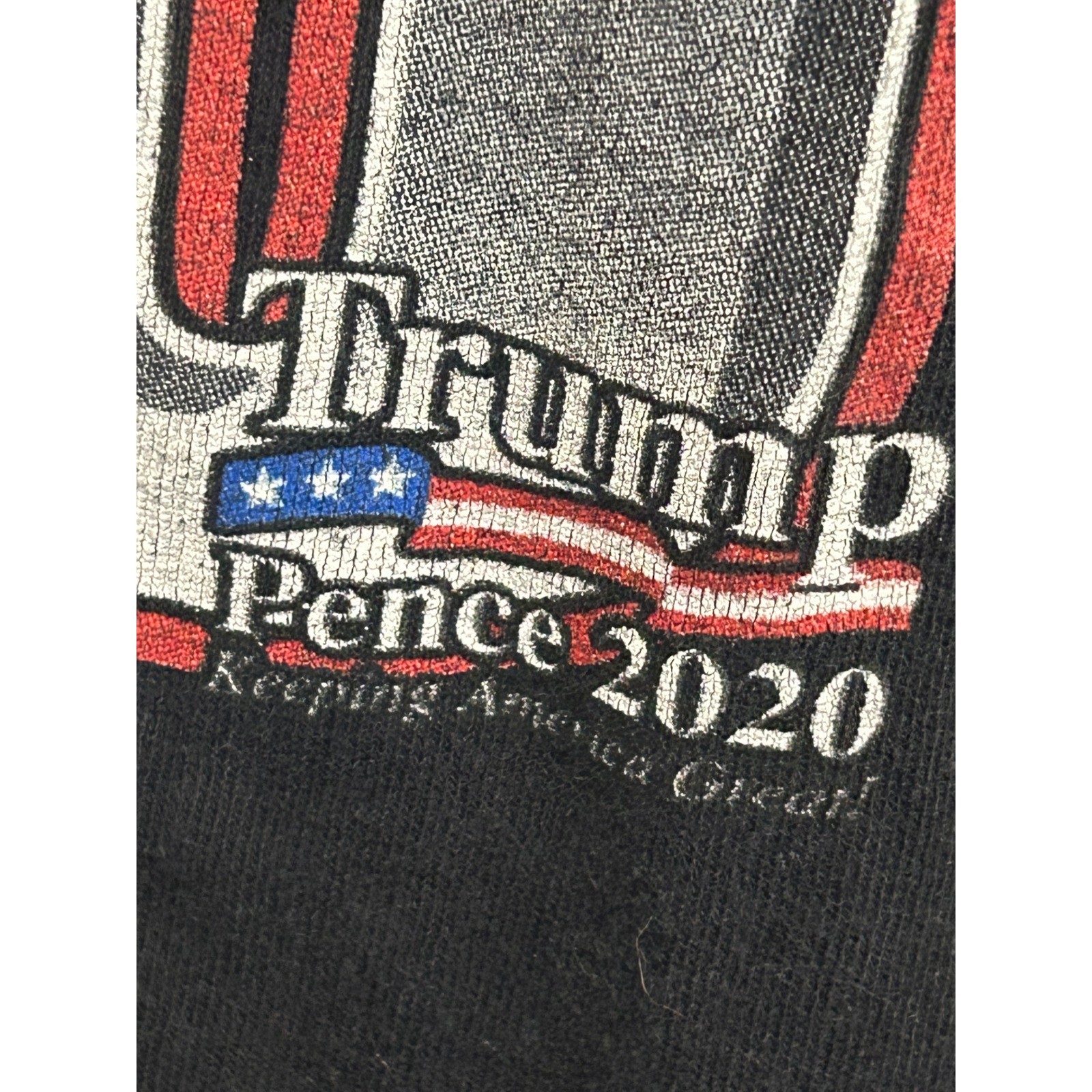 Trump 2020 President Seal Graphic T-Shirt Mens 3XL Black Heavy Cotton Tee