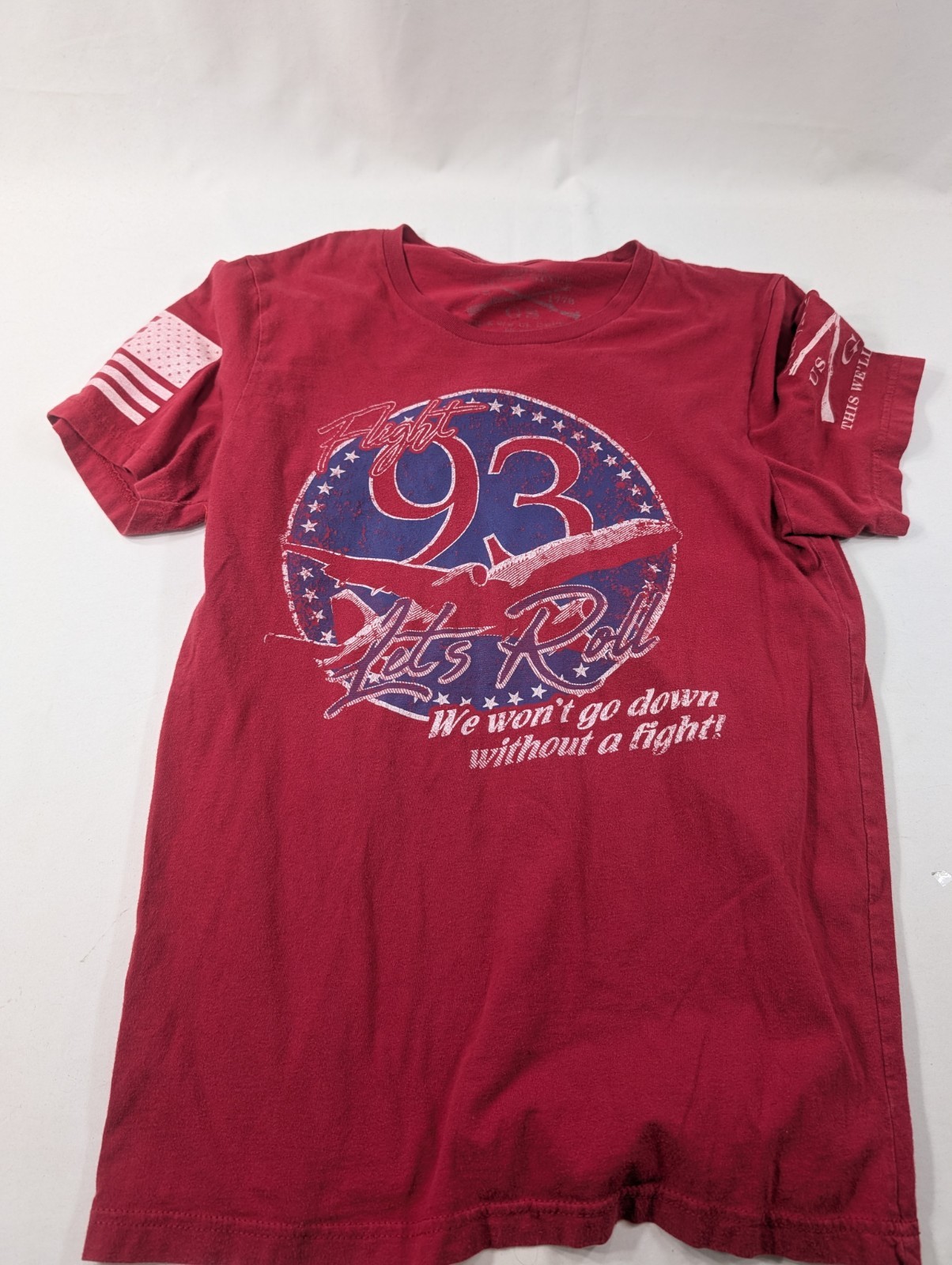 Lot of 7 Mens Grunt Style M Size T-Shirts Patriotic Medium