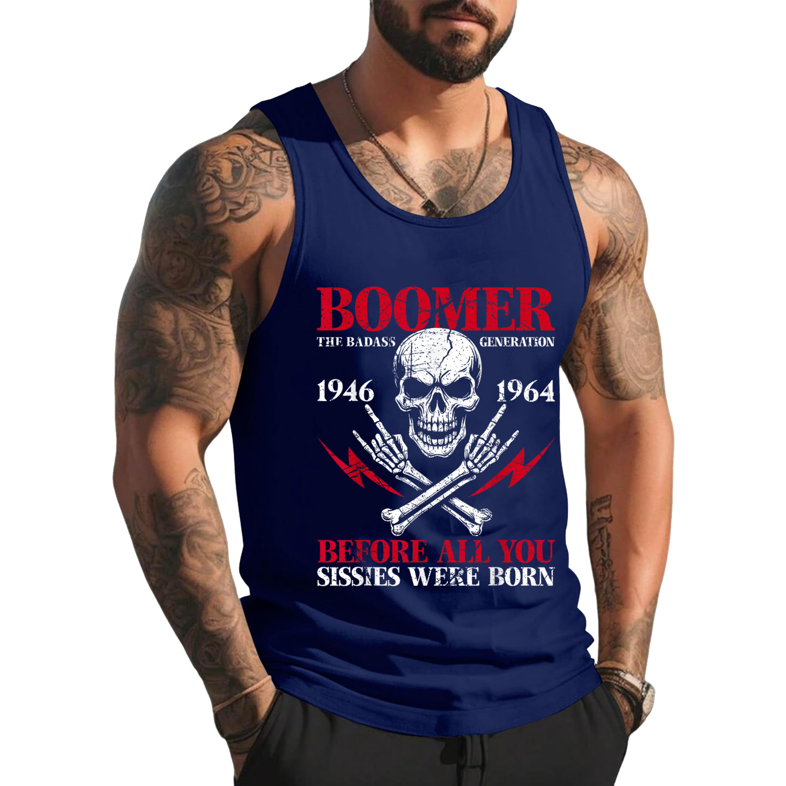Boomer Generation Badass Before All You Sissies 1946 1964 Tank Top