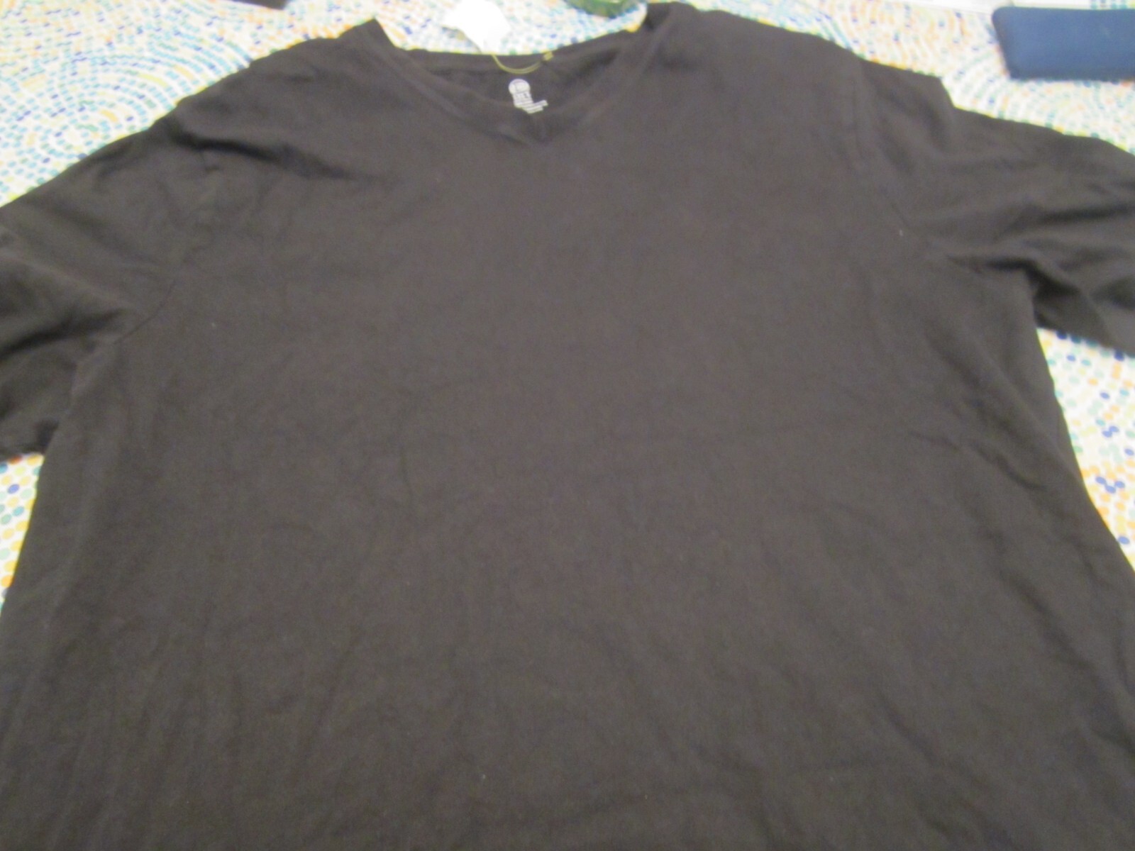 Harbor Bay V-Neck T-Shirt – Black – 1XLT