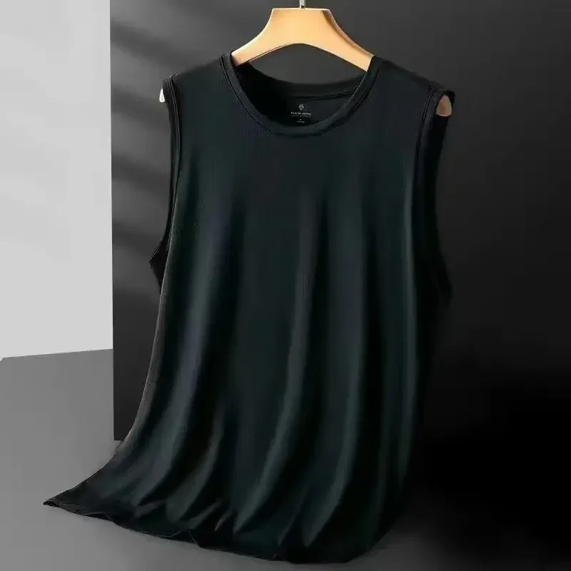 Men’s Ice Silk Mesh Vest Lightweight Sports Summer Wear Sleeveless T-shirt Tank
