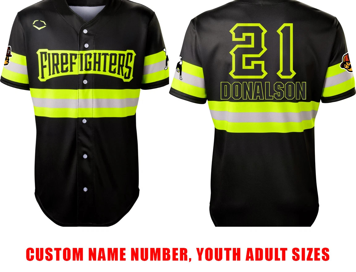 CUSTOM The Firefighters banana ball HOT NEW Jersey All sizes JTD001