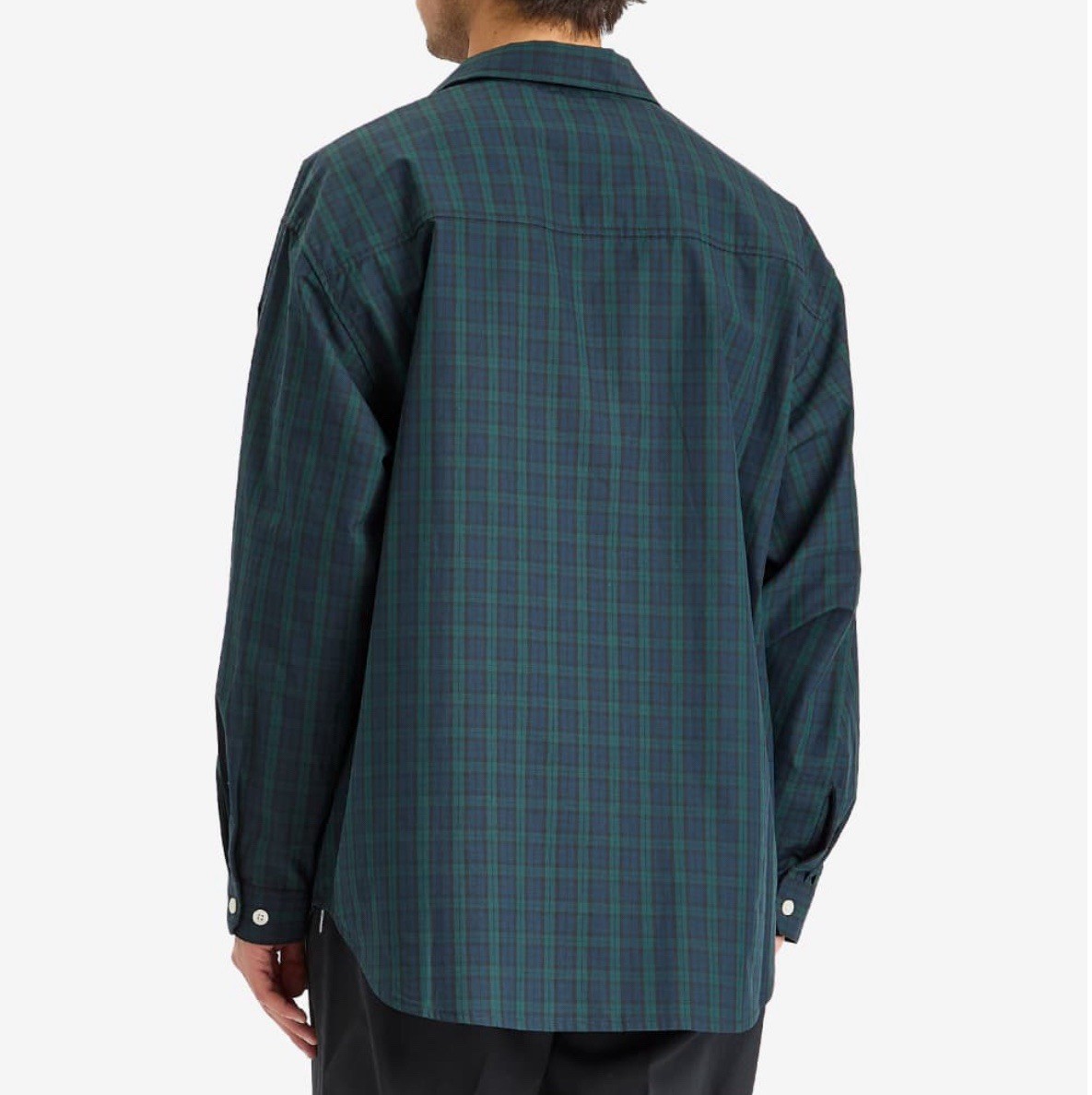 WTAPS Broadcloth Black Watch Check Shirt In Green Men’s (3) Large