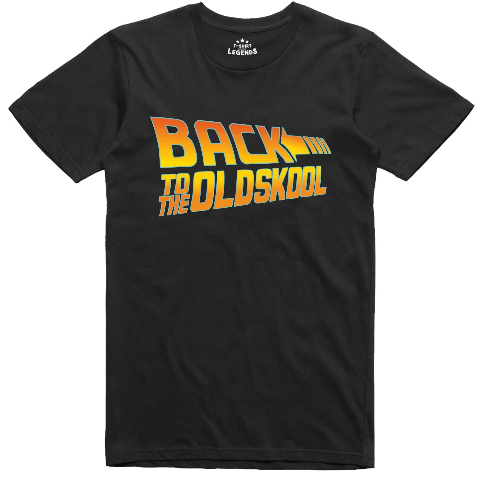 Mens T Shirt Retro Movie Music 80’s Back to the Old Skool Design
