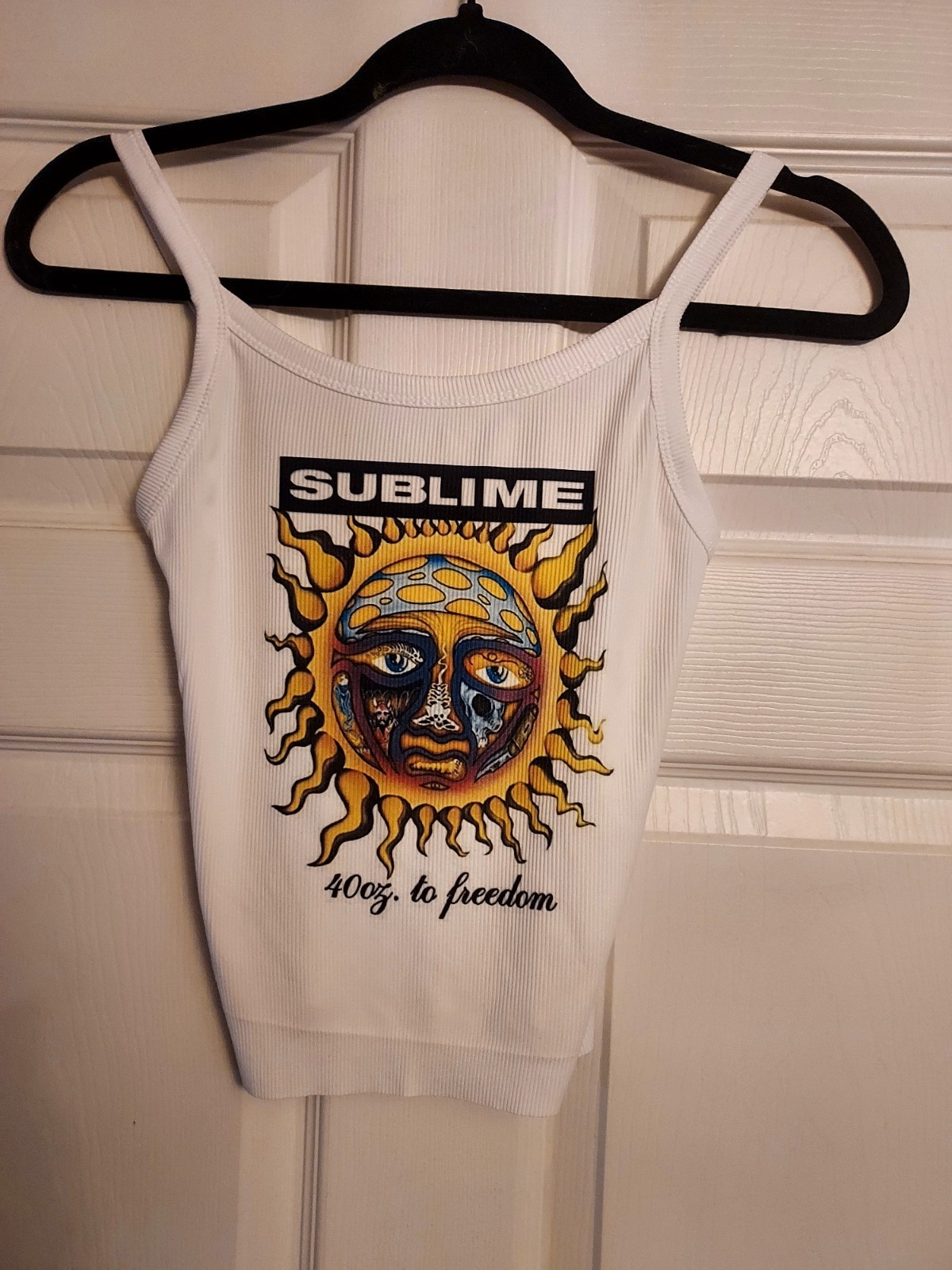 Sublime crop top Ribbed Hand Cropped sublime tank top 40 Oz To Freedom xs – 2xl
