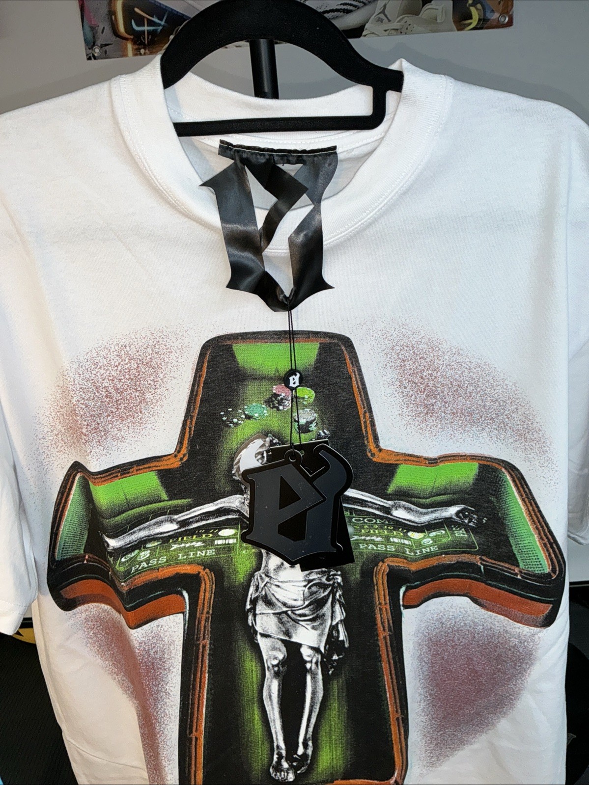 Evil Vice Jesus Piece Holy Craps Tee Black | Size Large | Designer Street Style
