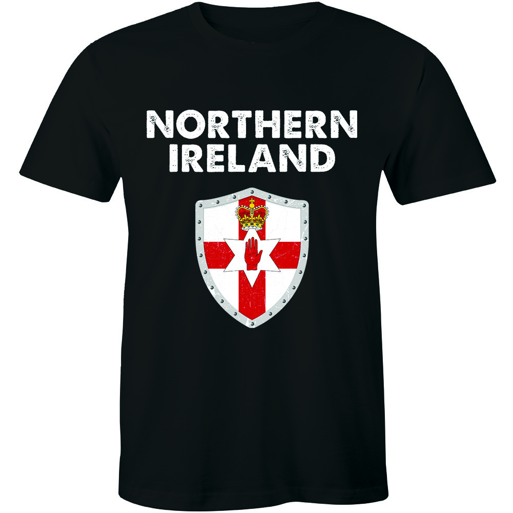Northern Ireland Flag Men’s T-shirt Tee Top Irish Football Gift Shirt