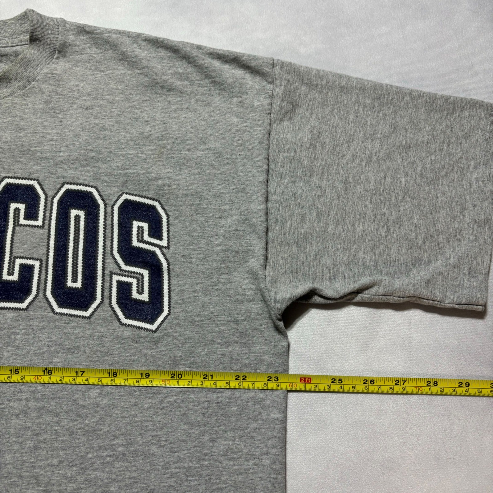Vintage 90s Denver Broncos T-Shirt Men’s L Gray Riddell NFL Football Made in USA
