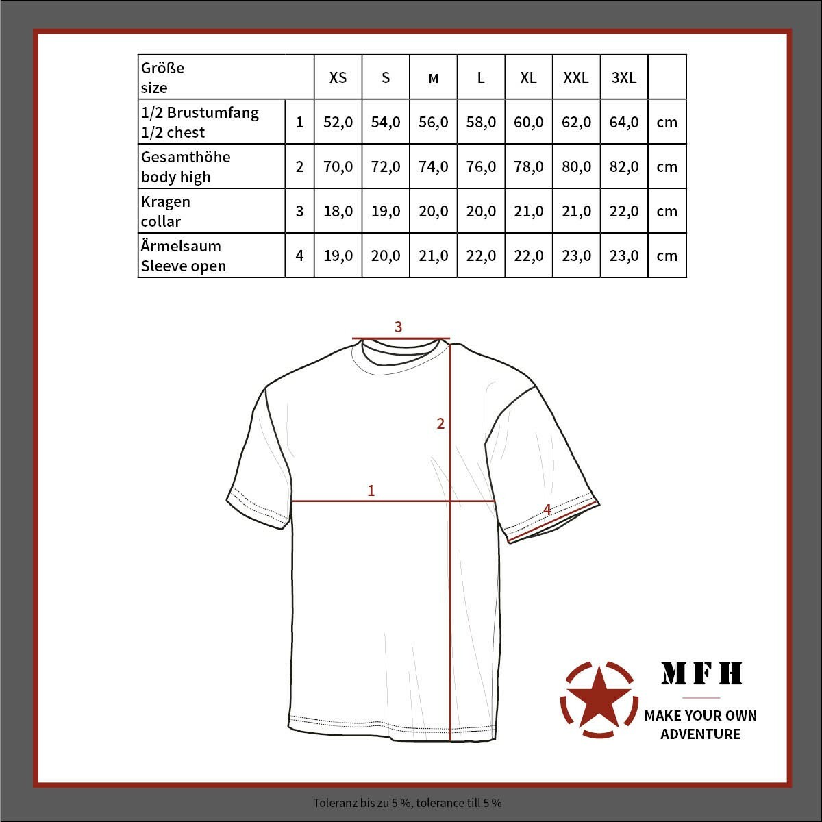MFH Men’s Military Classic US Army Jersey T-Shirt