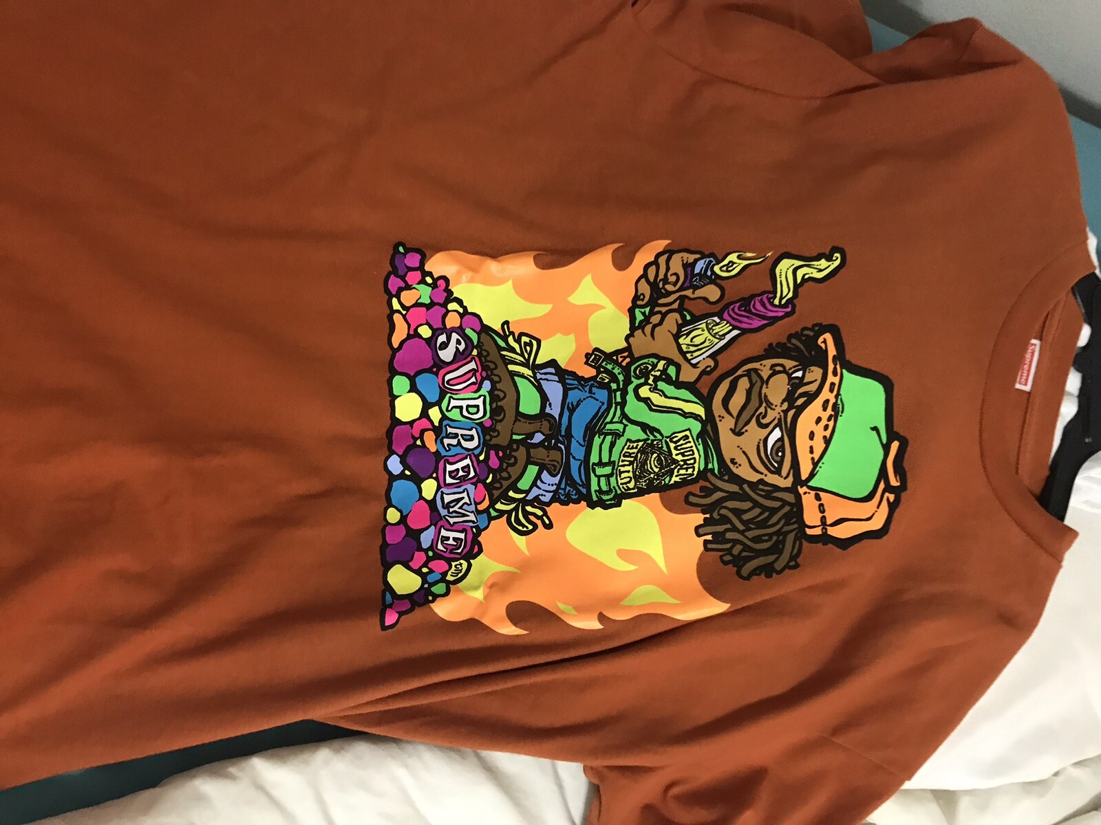 SUPREME Molotov Kid Tee Red Size Large SS19 IN HAND AUTHENTIC.